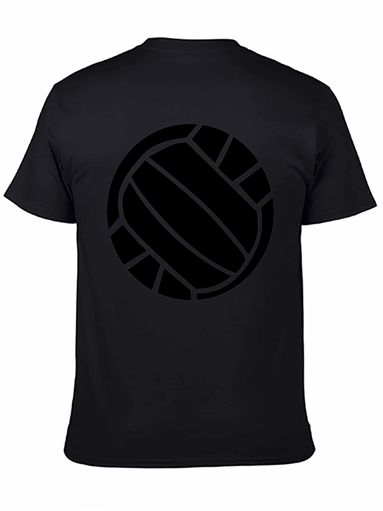 Black Black Volleyball Graphic T-Shirt view 4