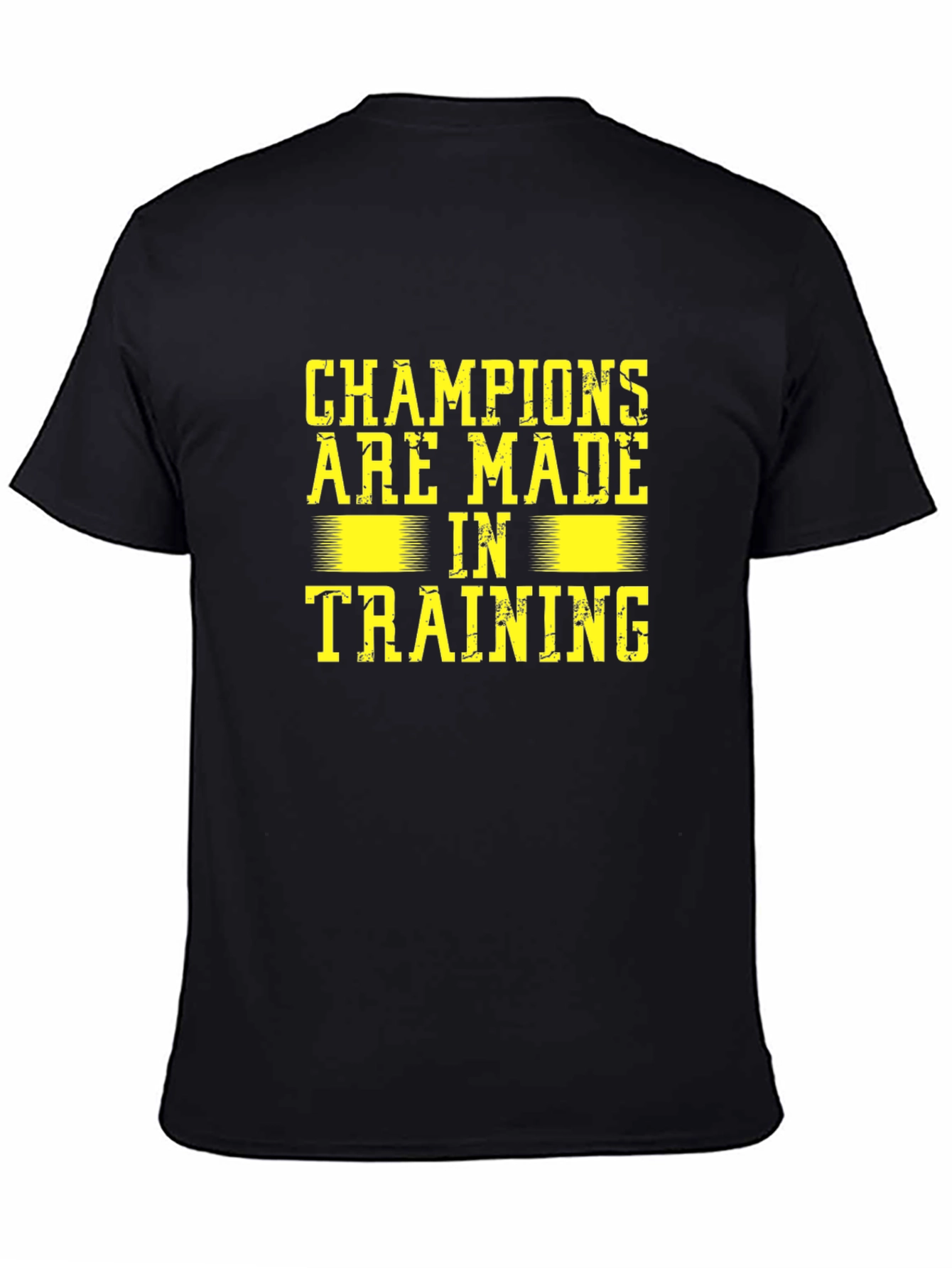 Black Champions Training Graphic Tee - Black view 4