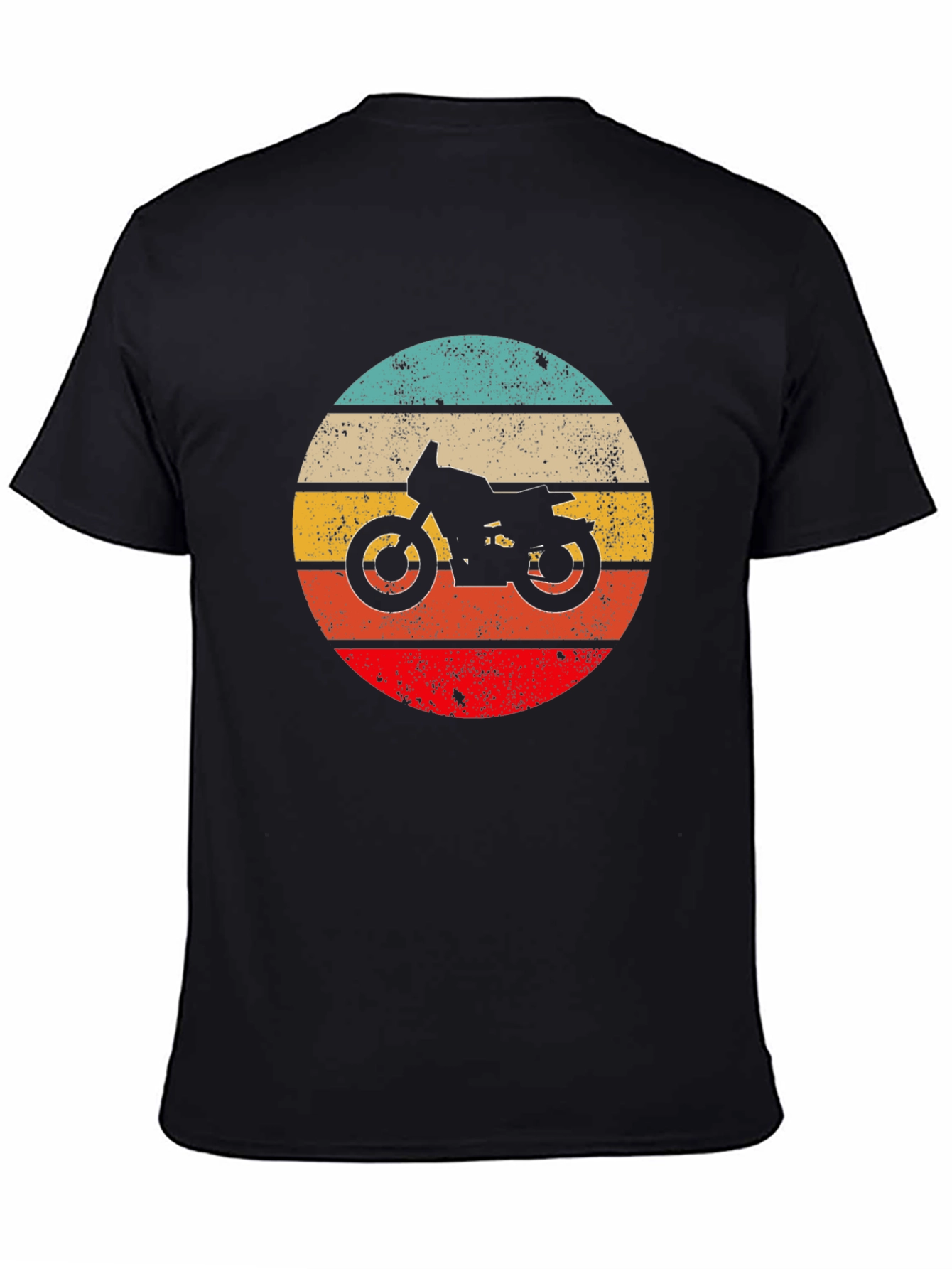Black Retro Motorcycle T-Shirt - Vintage Style Ride Tee view 4