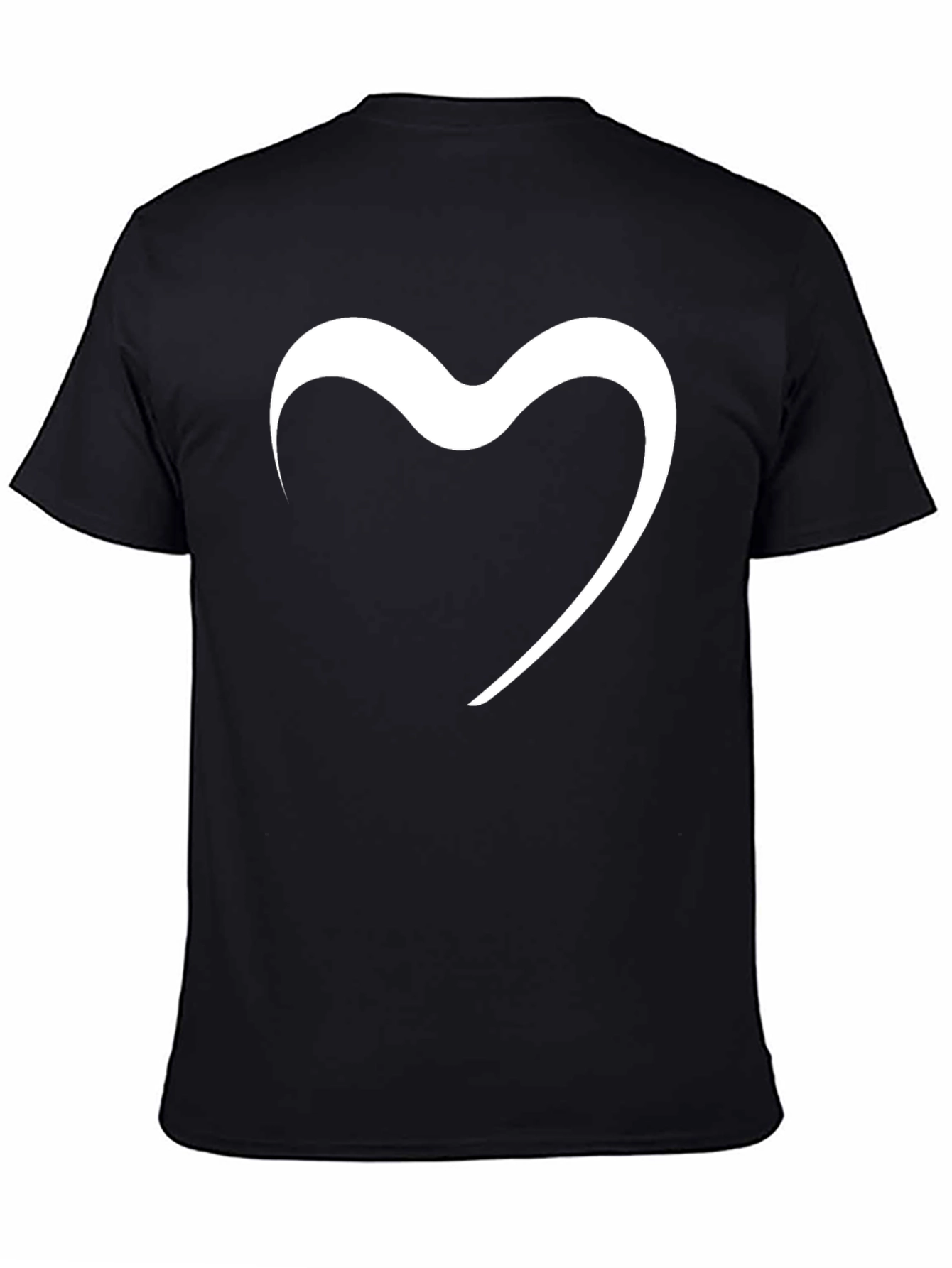 Black Heart Graphic Black T-Shirt view 4