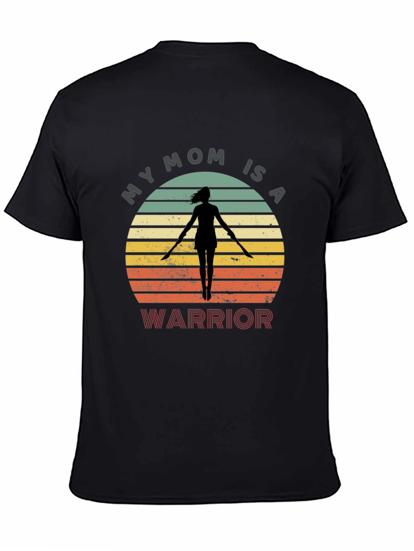 Black My Mom Is A Warrior Graphic Tee - Unisex view 4