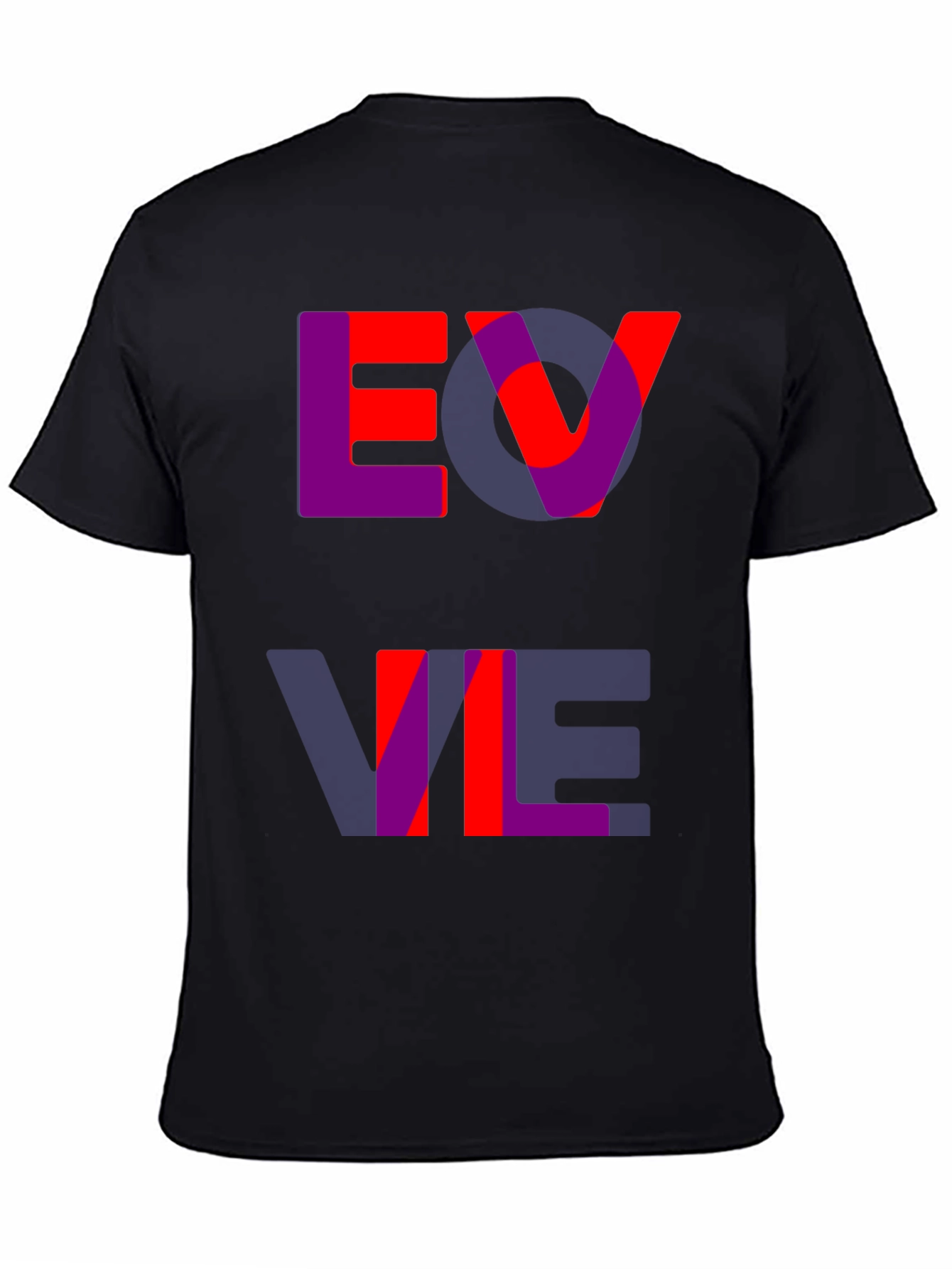 Black Bold Graphic Tee - Evil Design view 4