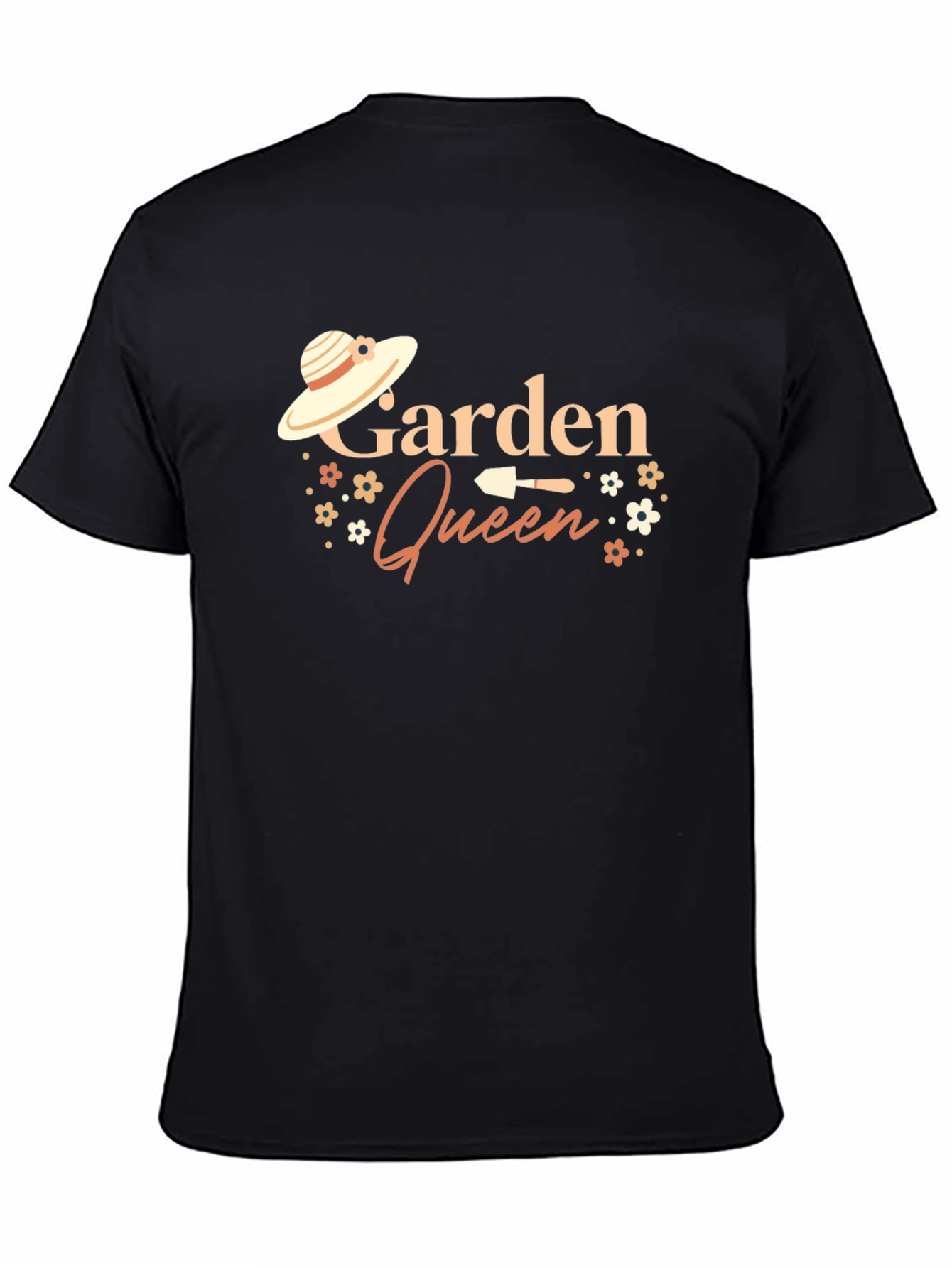 Black Garden Queen Black Graphic T-Shirt view 4