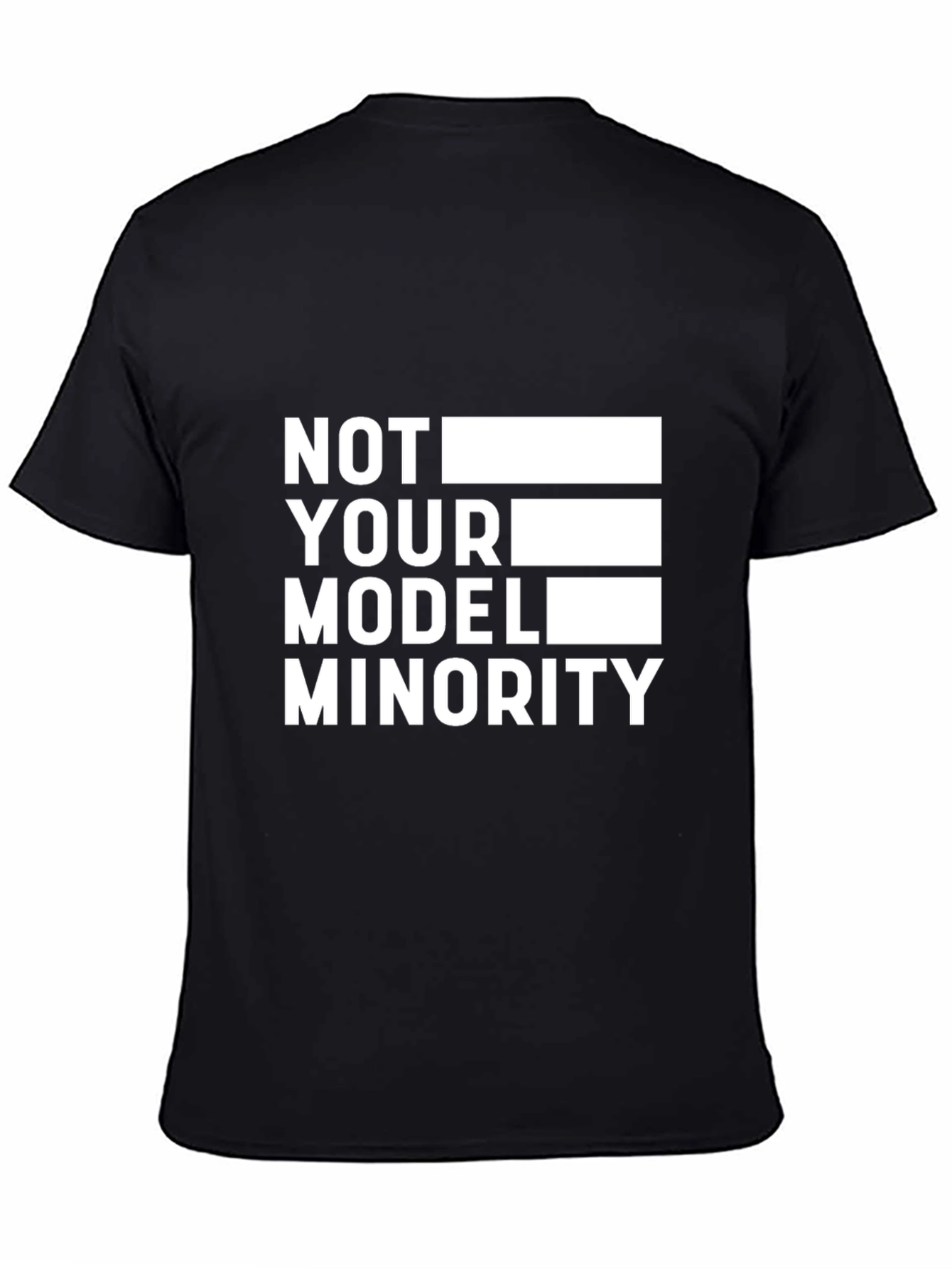 Black Not Your Model Minority Graphic Tee view 4