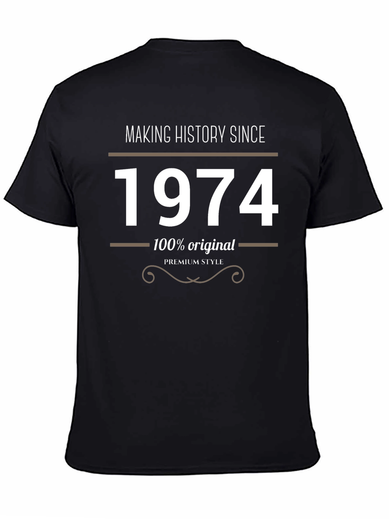 Black Making History Since 1974 Black T-Shirt view 4