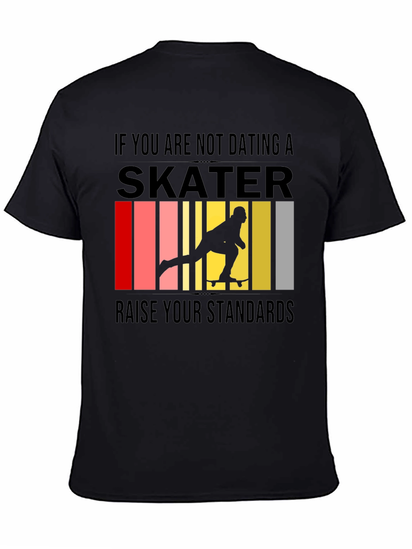 Black Skater Graphic T-Shirt - Raise Your Standards view 4