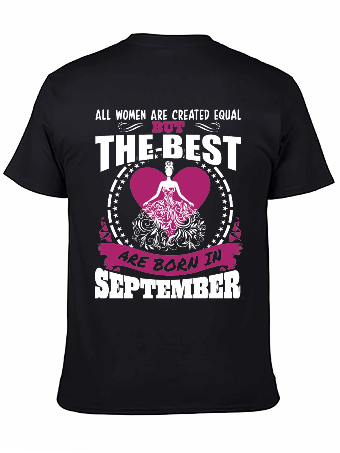 Black Women Created Equal September Birthday T-Shirt view 4