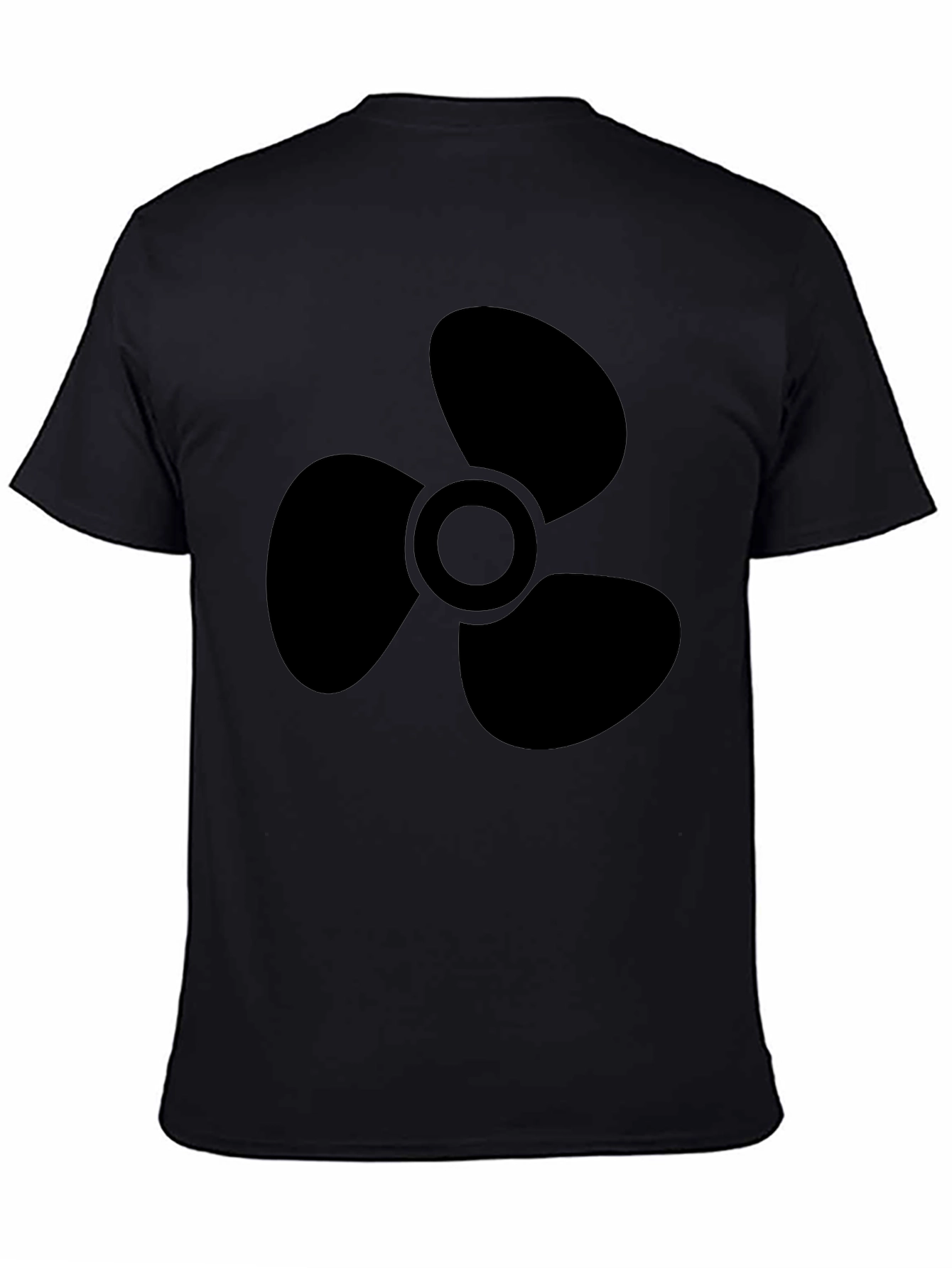 Black Black Propeller Graphic Tee - Men's Casual Shirt view 4