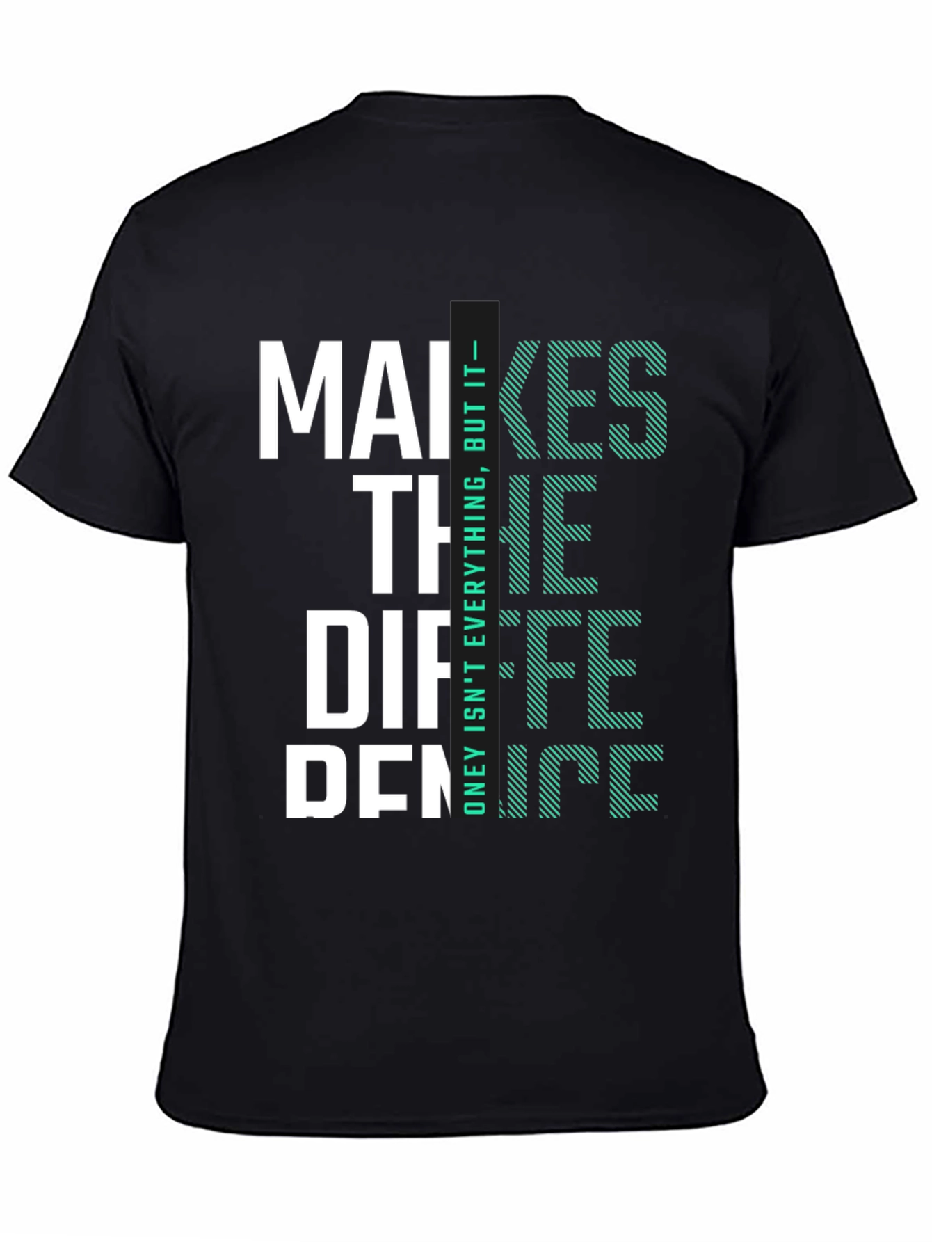 Black Makes the Difference Graphic Tee view 4