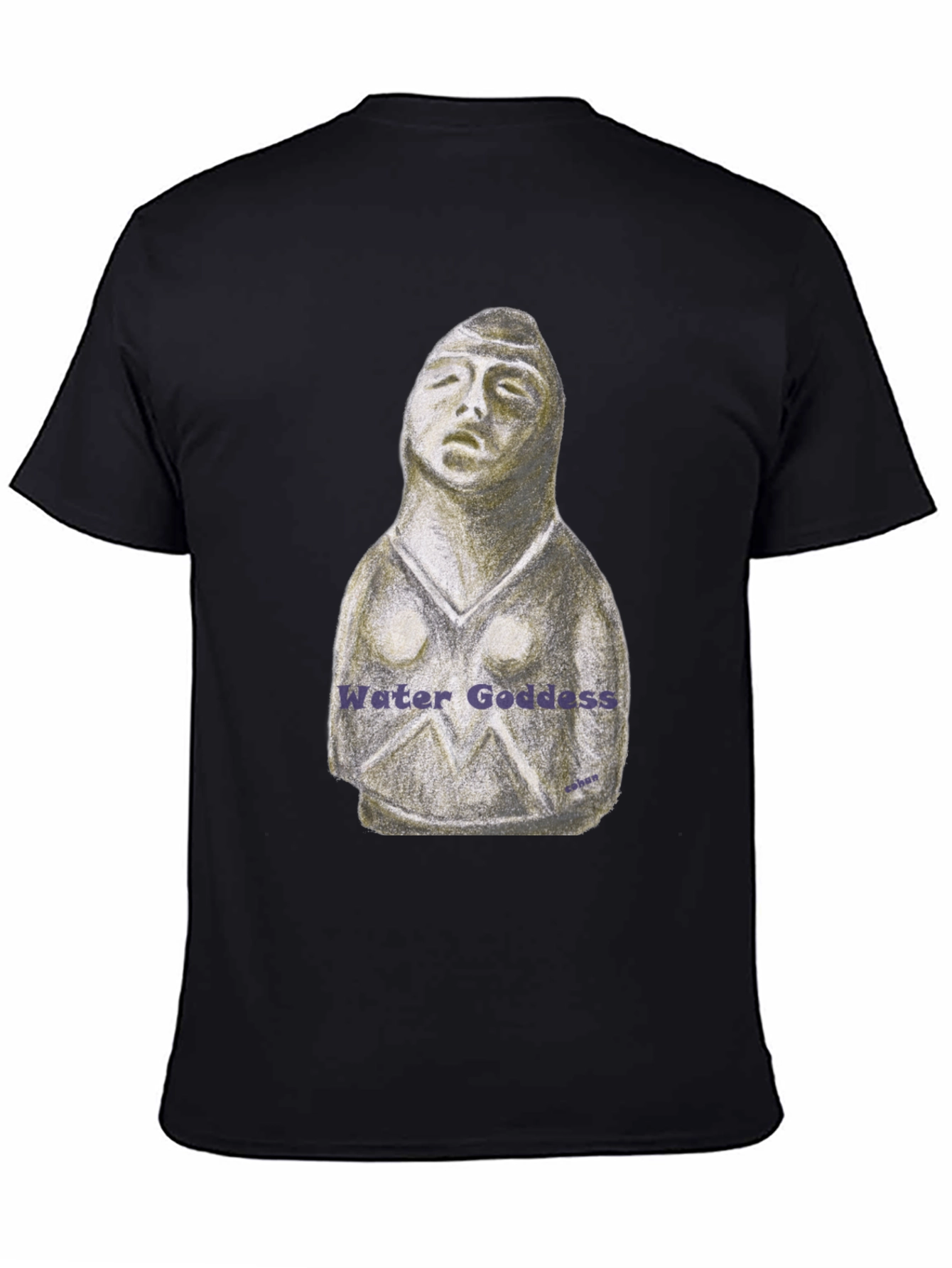 Black Water Goddess Graphic T-Shirt view 4