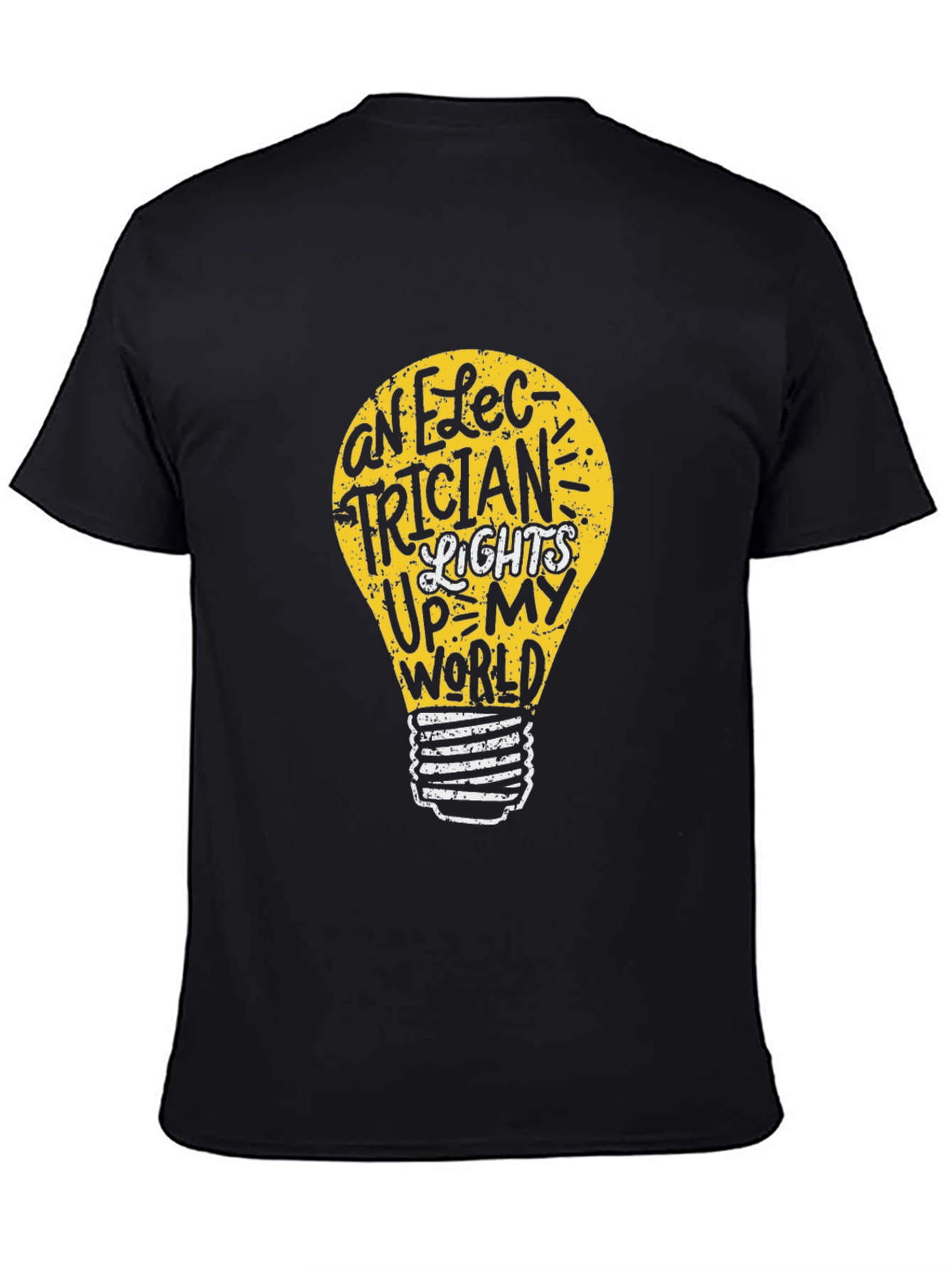 Black Electrician Light Up My World Graphic Tee view 4
