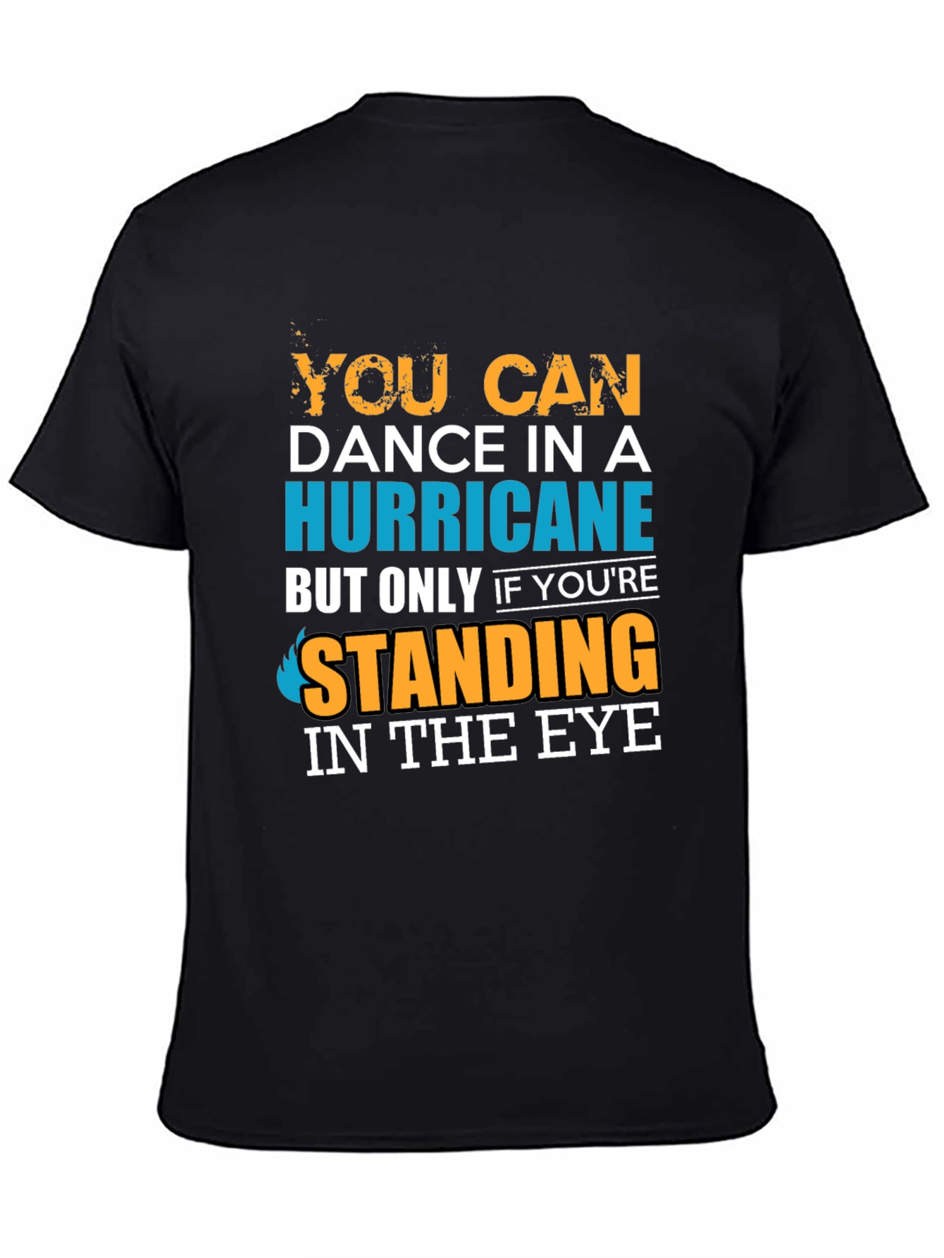 Black Dance in a Hurricane T-Shirt: Bold Graphic Tee view 4