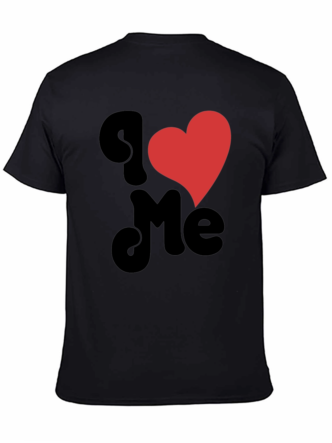 Black I Heart Me Black Graphic Tee view 4