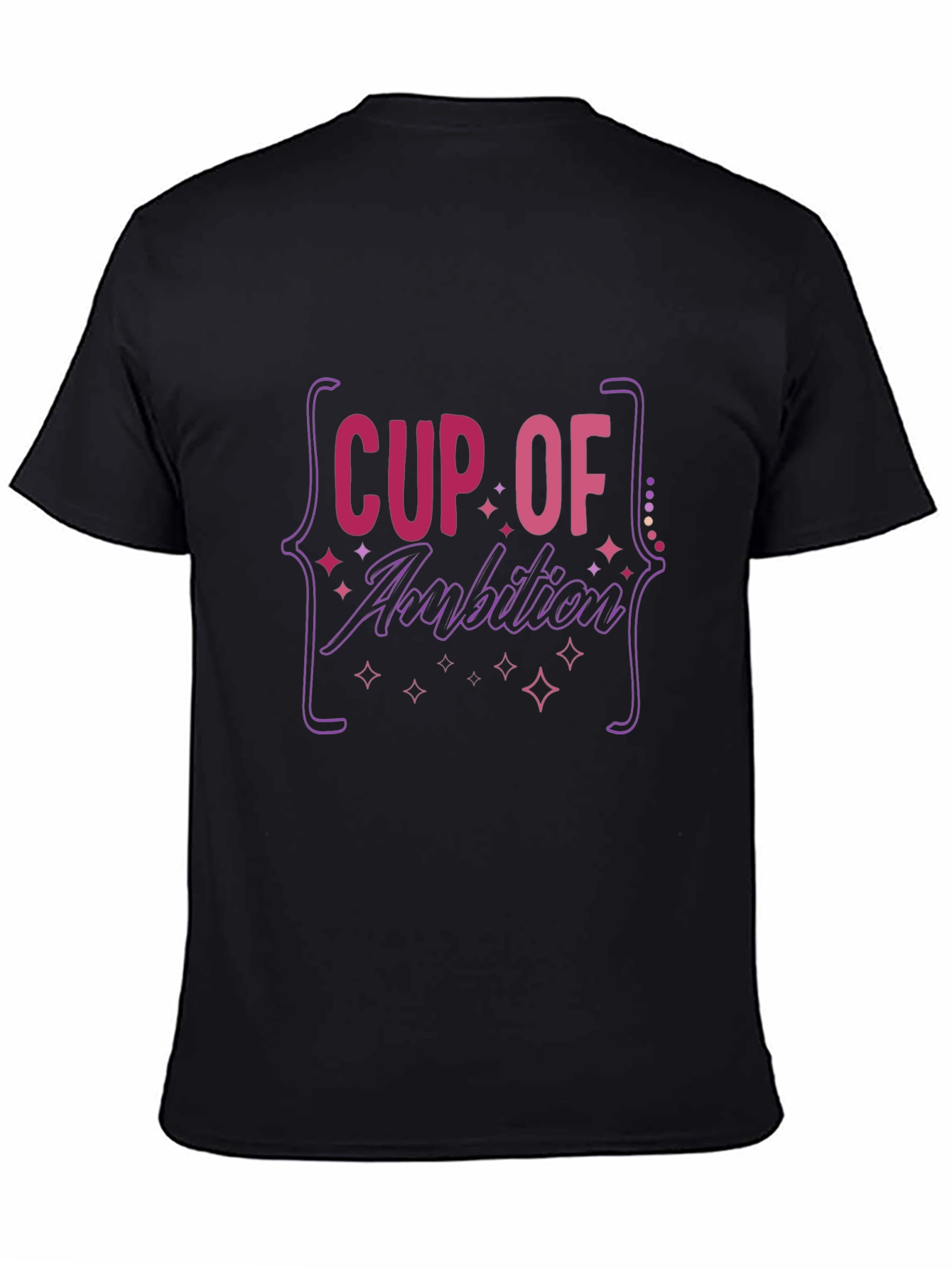Black Cup of Ambition Graphic Tee - Comfort & Style view 4