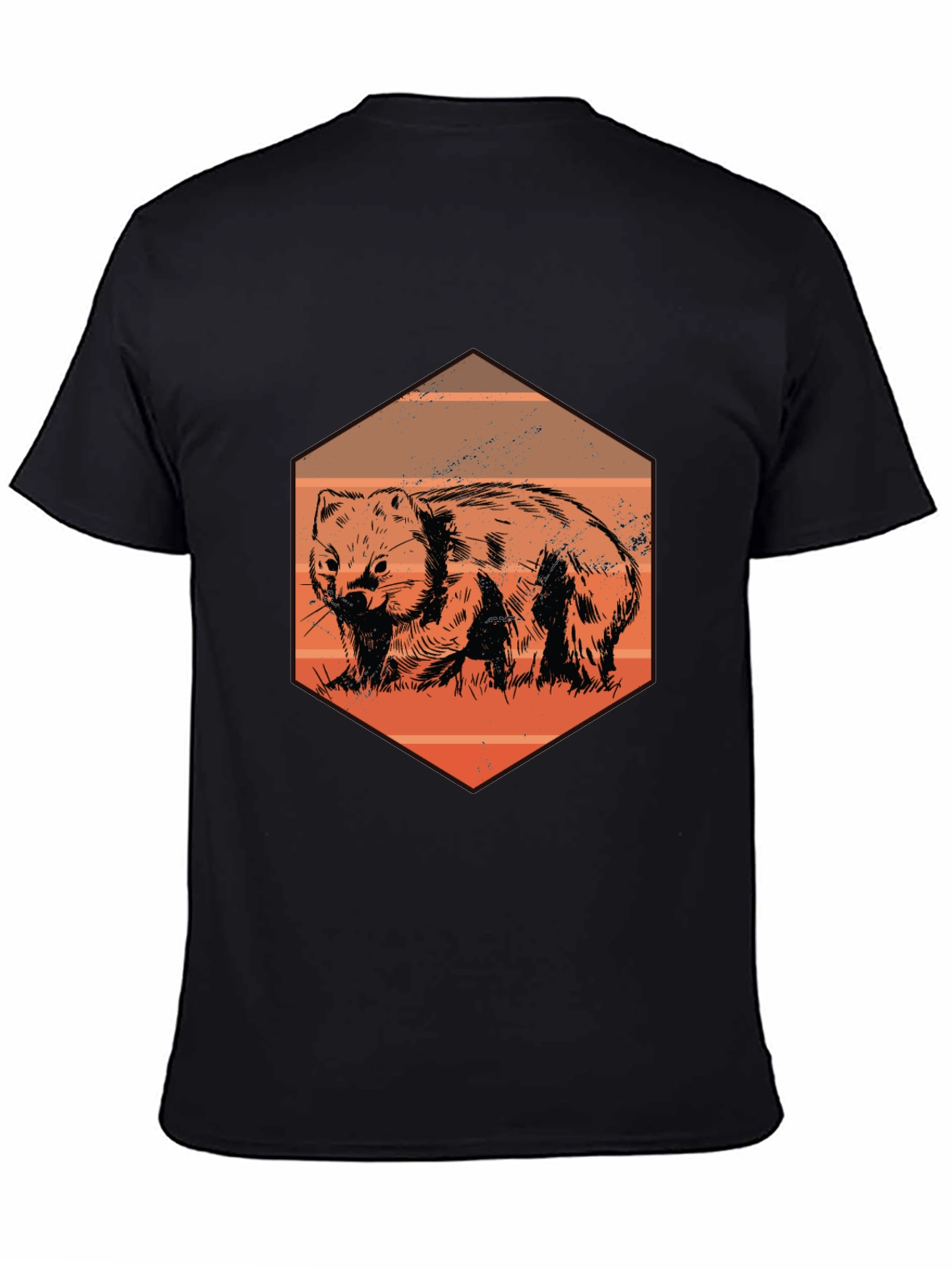 Wombat Graphic Tee - Men's Black T-Shirt - 4