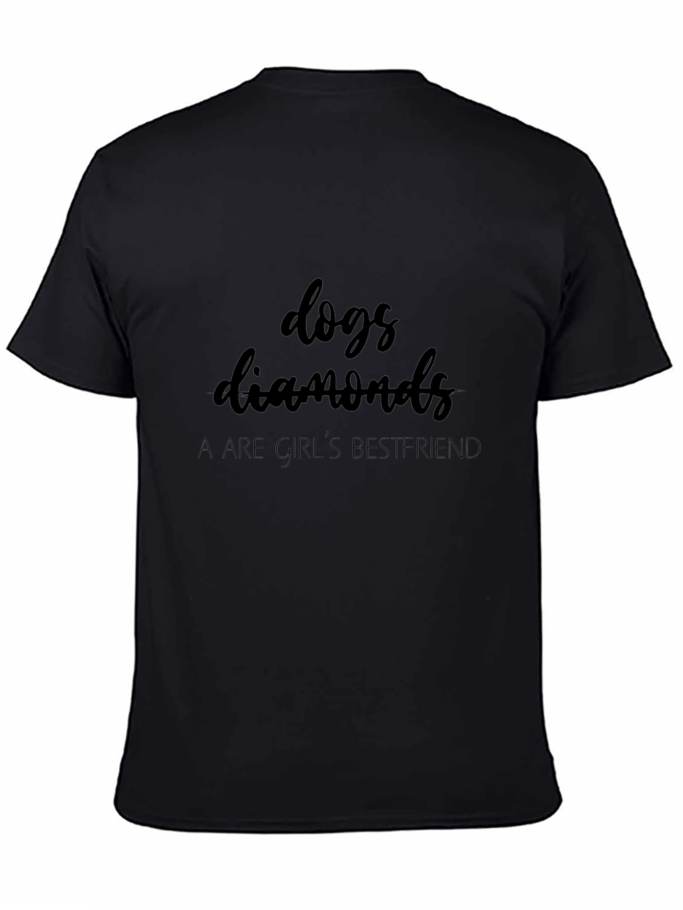 Black Dogs & Diamonds T-Shirt: A Girl's Best Friend view 4