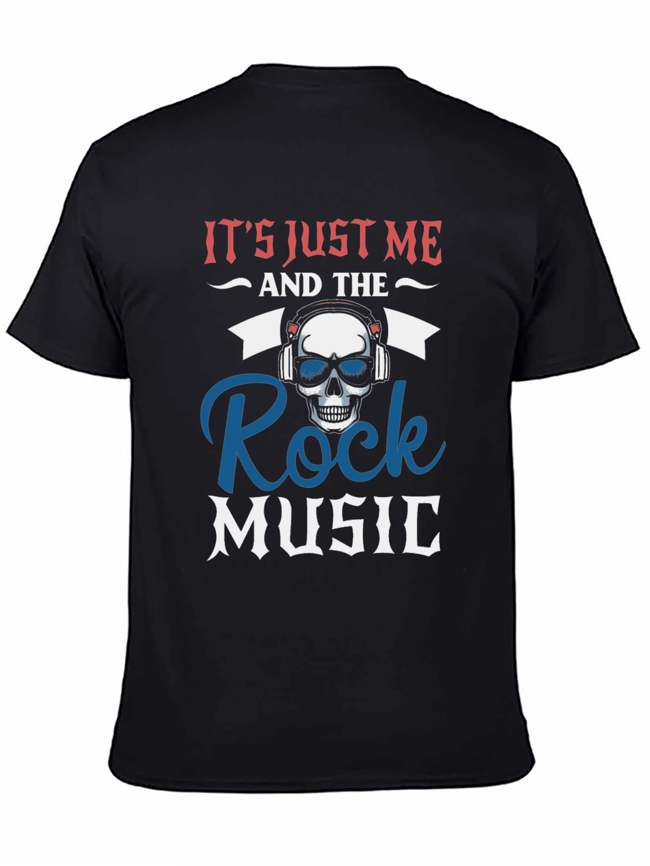 Black Rock Music Skull T-Shirt - 'It's Just Me' view 4
