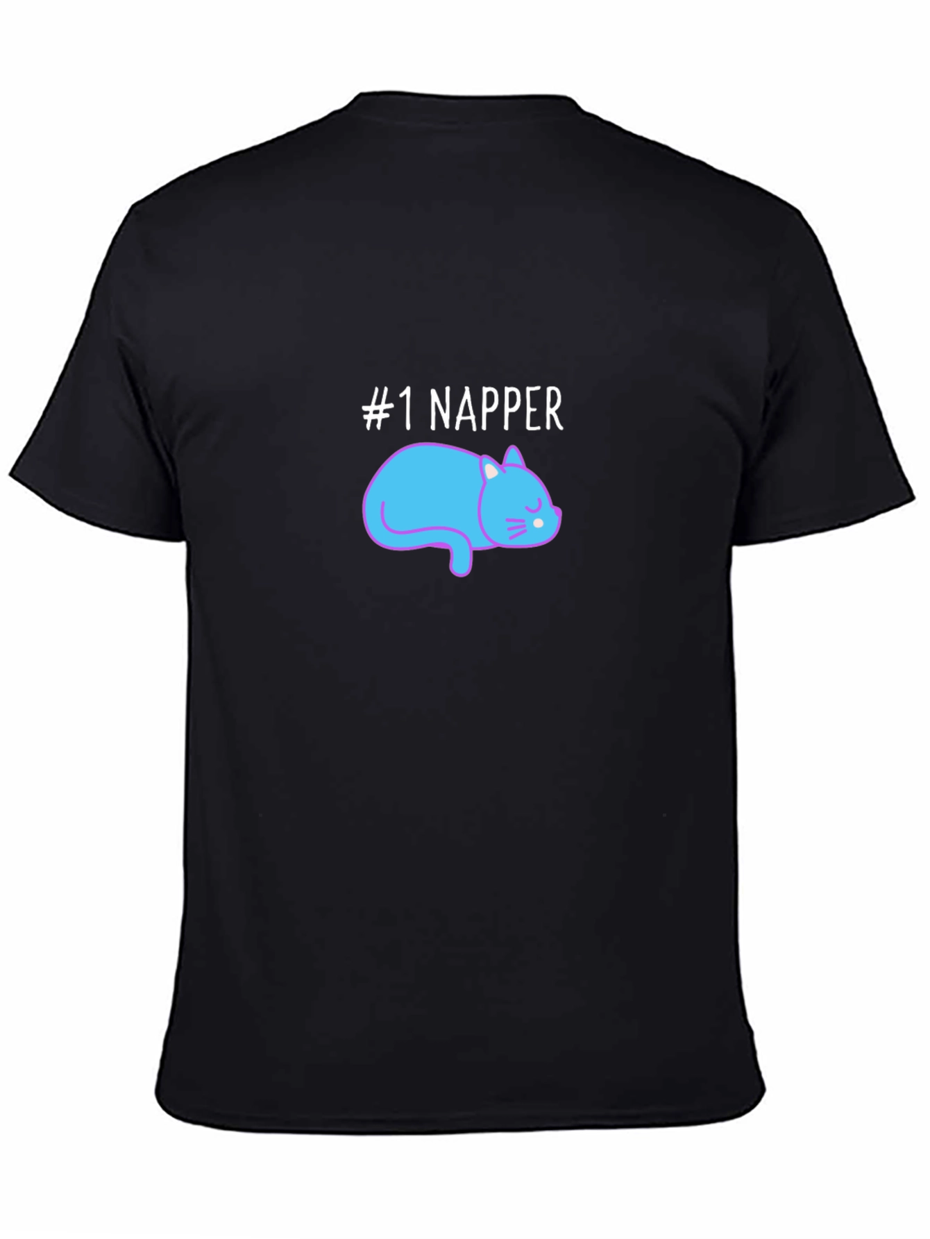 #1 Napper Cat Graphic Tee - Comfortable Cotton Blend - 4