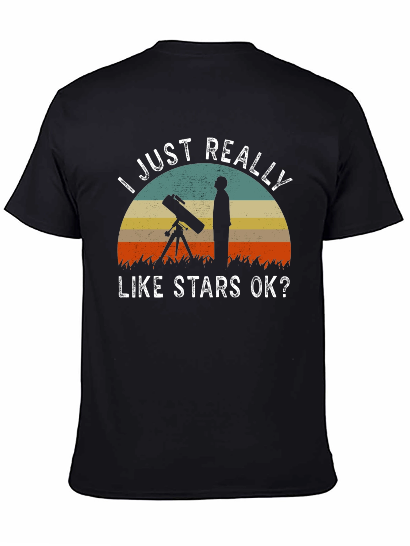 Black Stars OK? Graphic Tee view 4