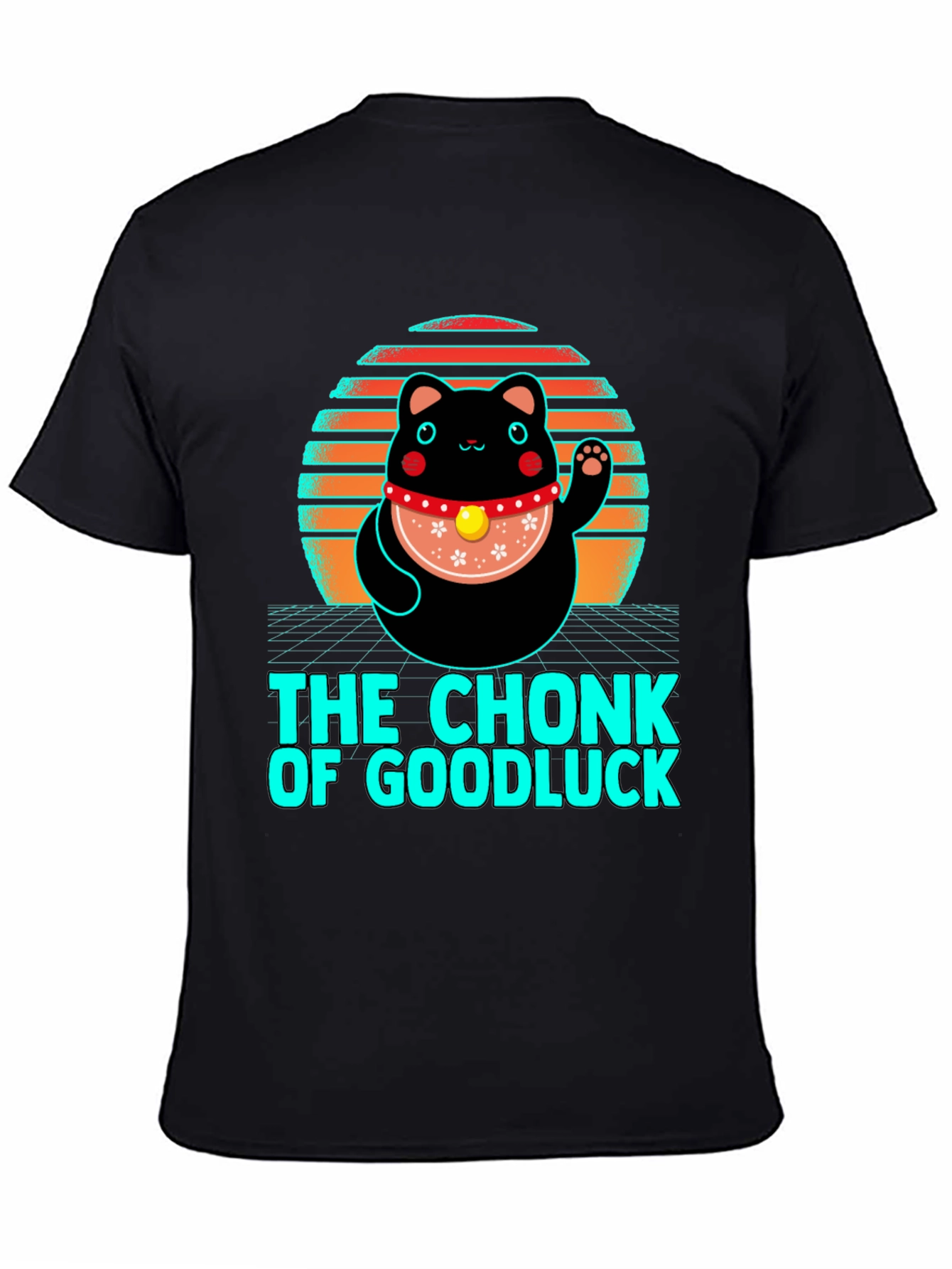 Black Chonk of Good Luck T-Shirt view 4