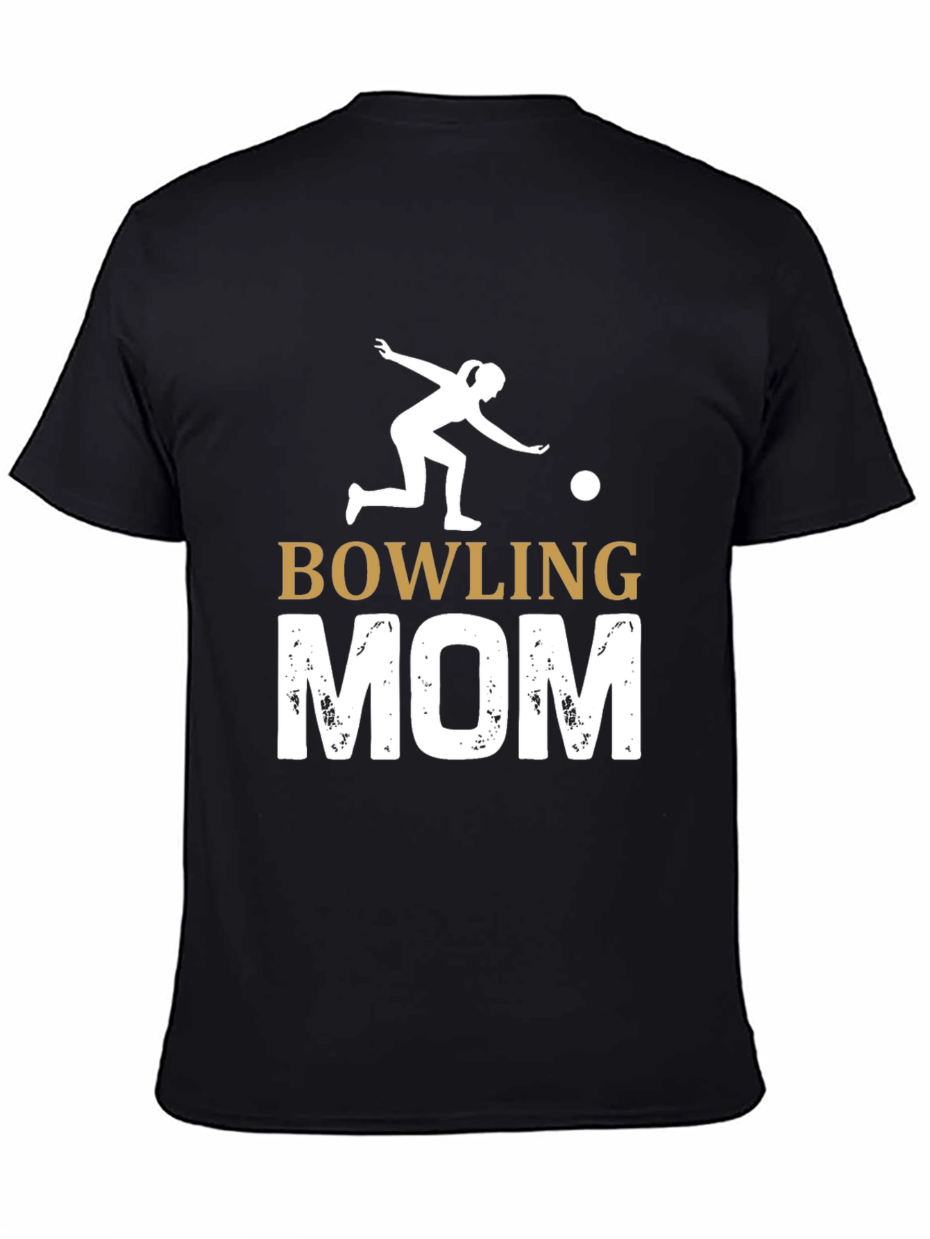 Black Bowling Mom Graphic Tee view 4