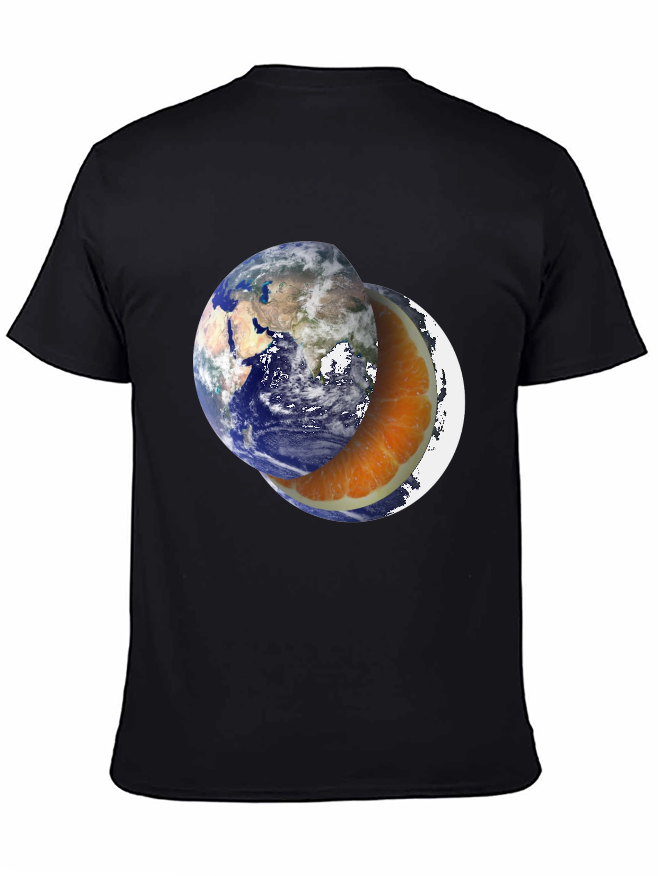 Earth Orange Slice Graphic T-Shirt - 4