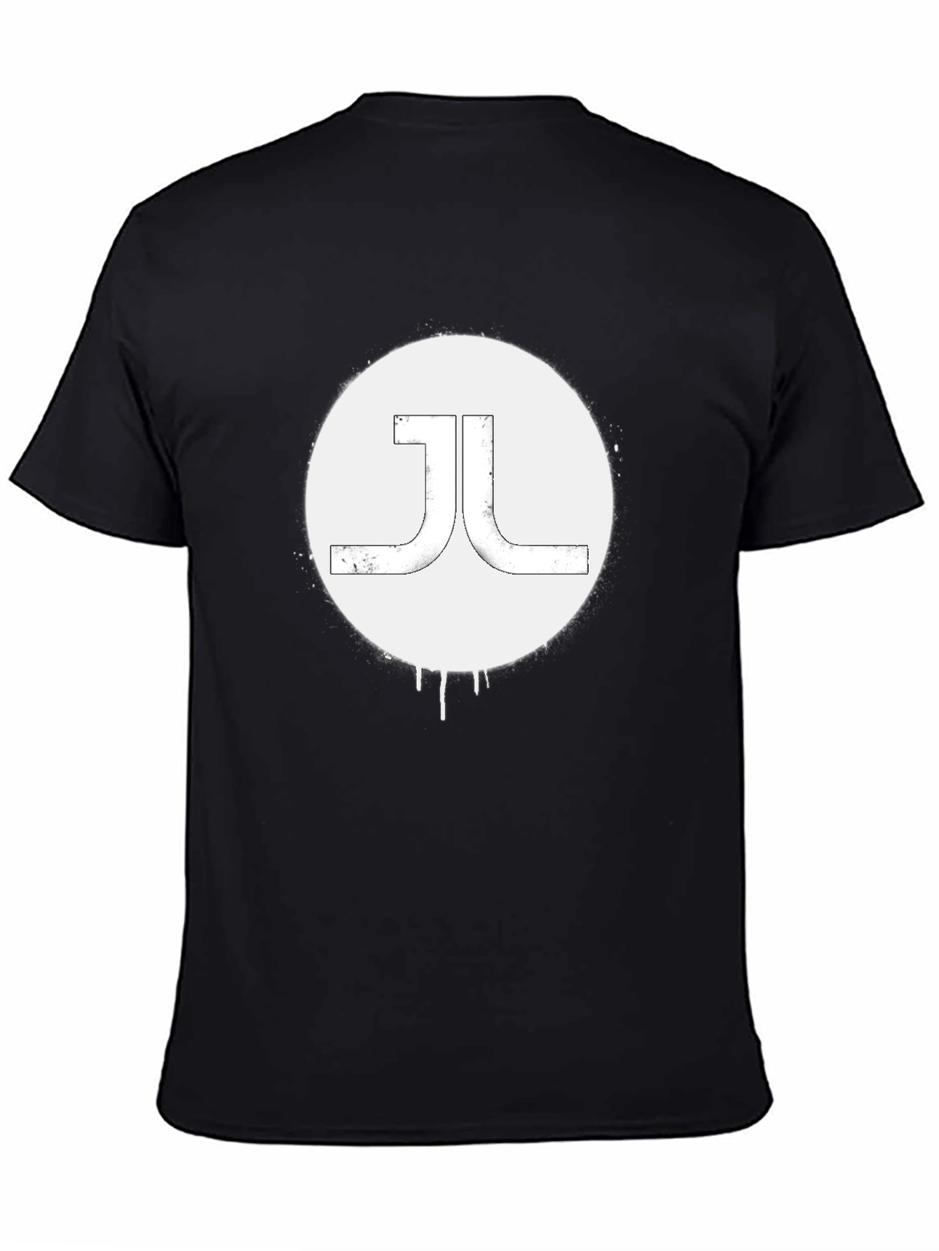 Black Abstract Logo T-Shirt - Modern Graphic Tee view 4