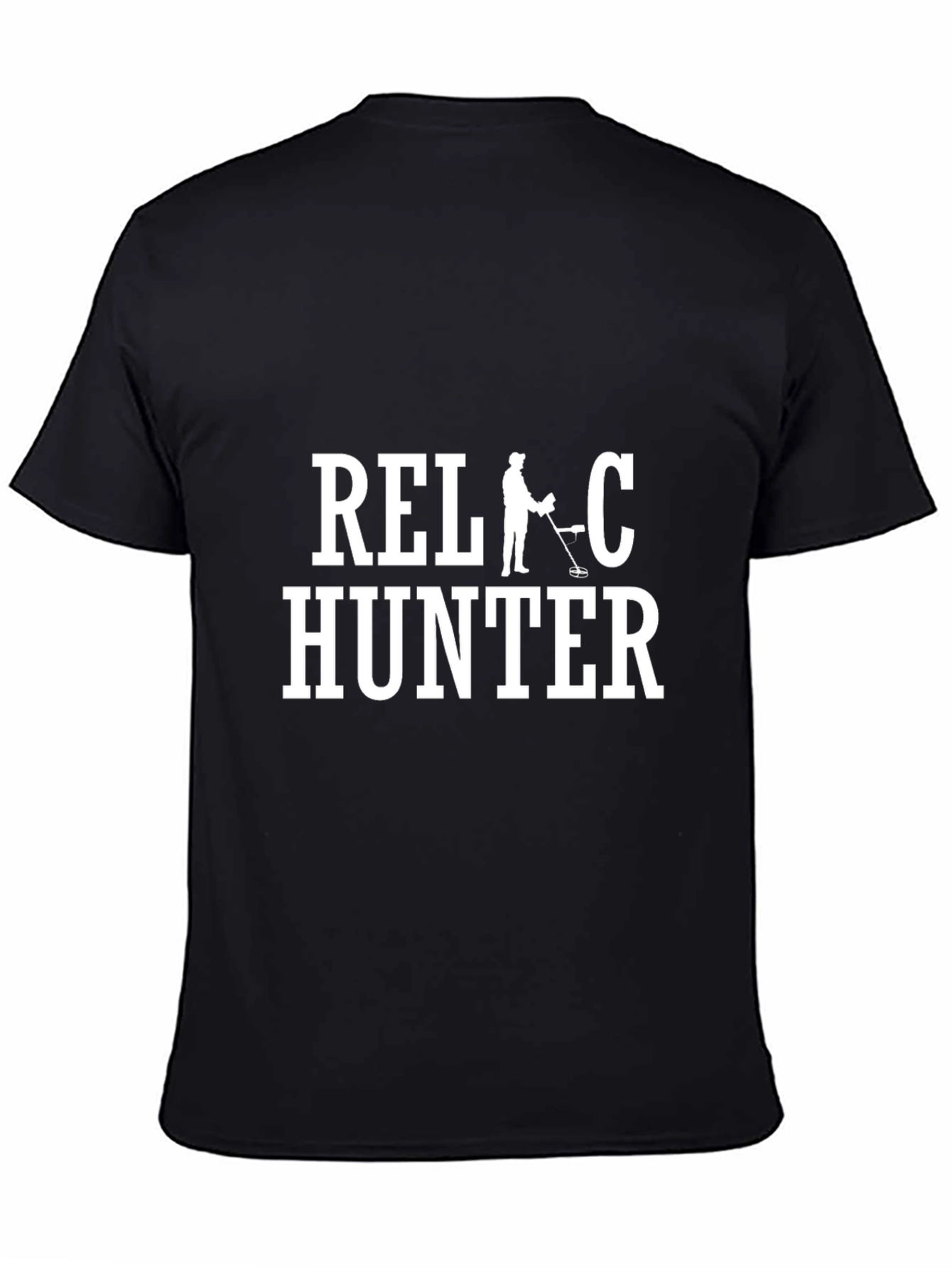 Black Relic Hunter Black Cotton Graphic T-Shirt view 4