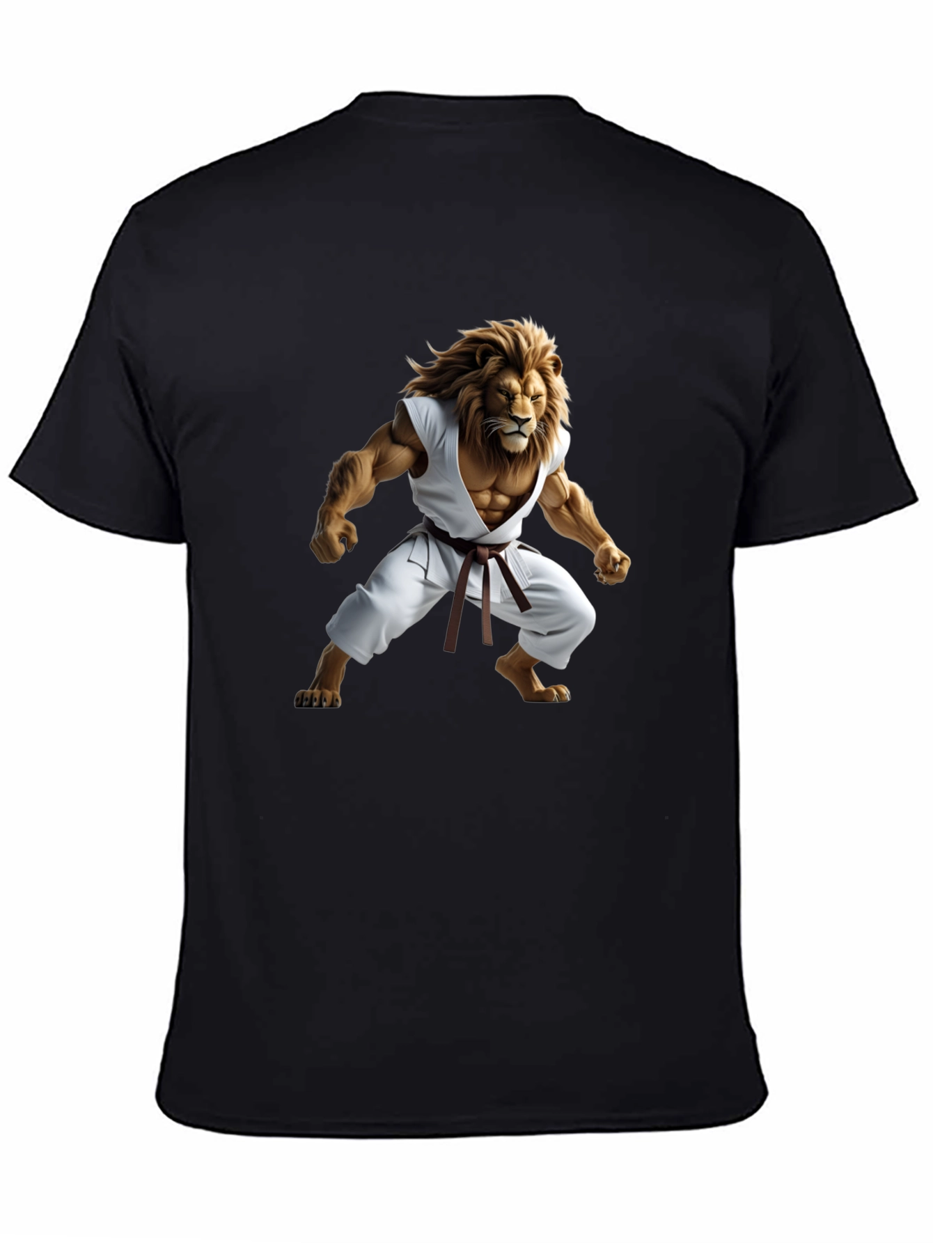 Black Lion Karate Master Black T-Shirt view 4