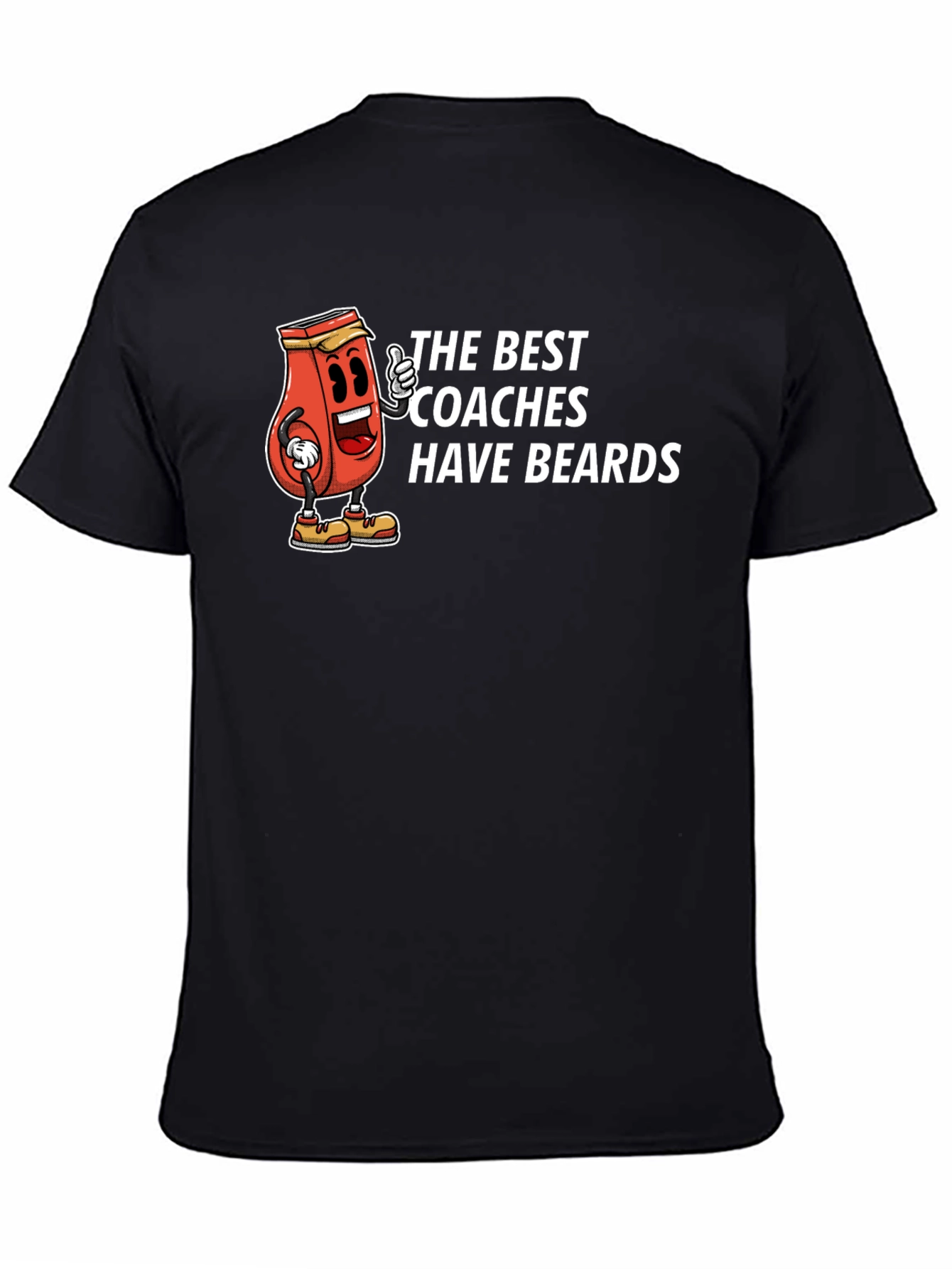 Black Best Coaches Have Beards T-Shirt view 4
