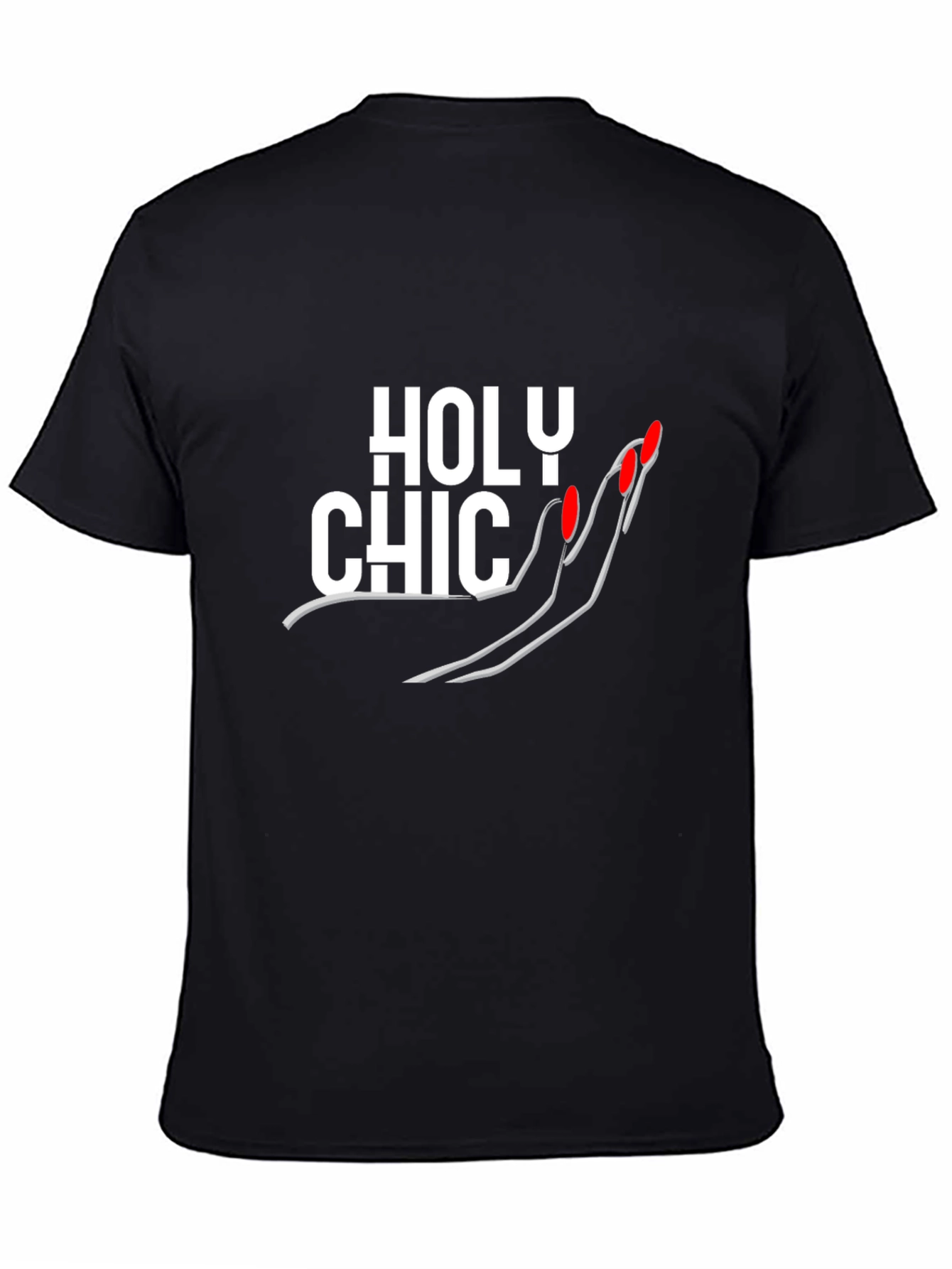 Black Holy Chic Graphic Tee - Fashion Statement view 4
