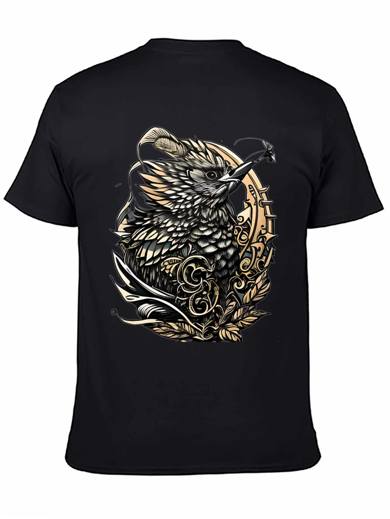 Black Bird Graphic Tee - Unique Design view 4