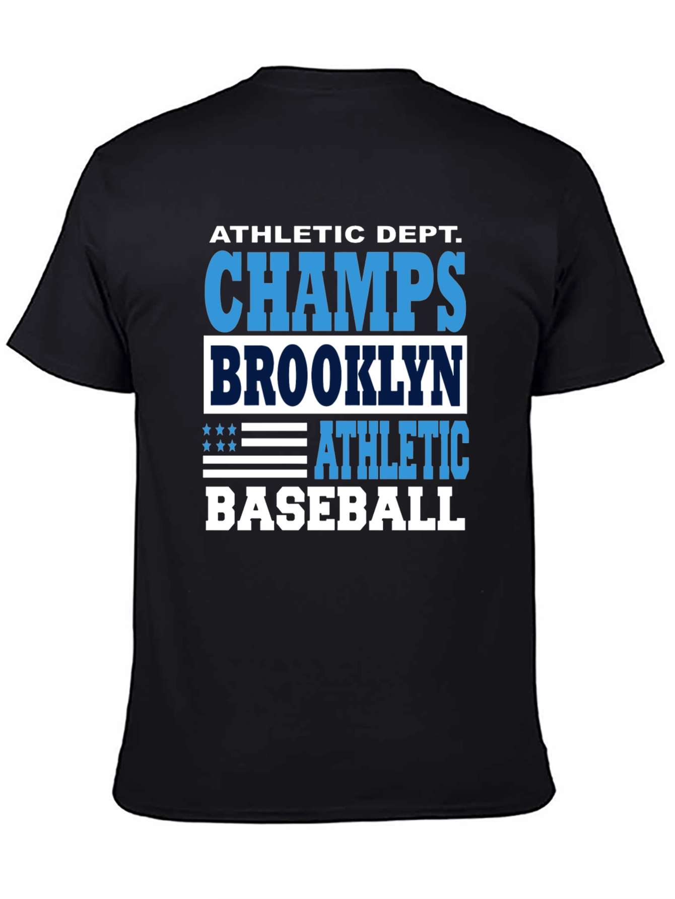 Black Brooklyn Baseball Champs Graphic T-Shirt view 4