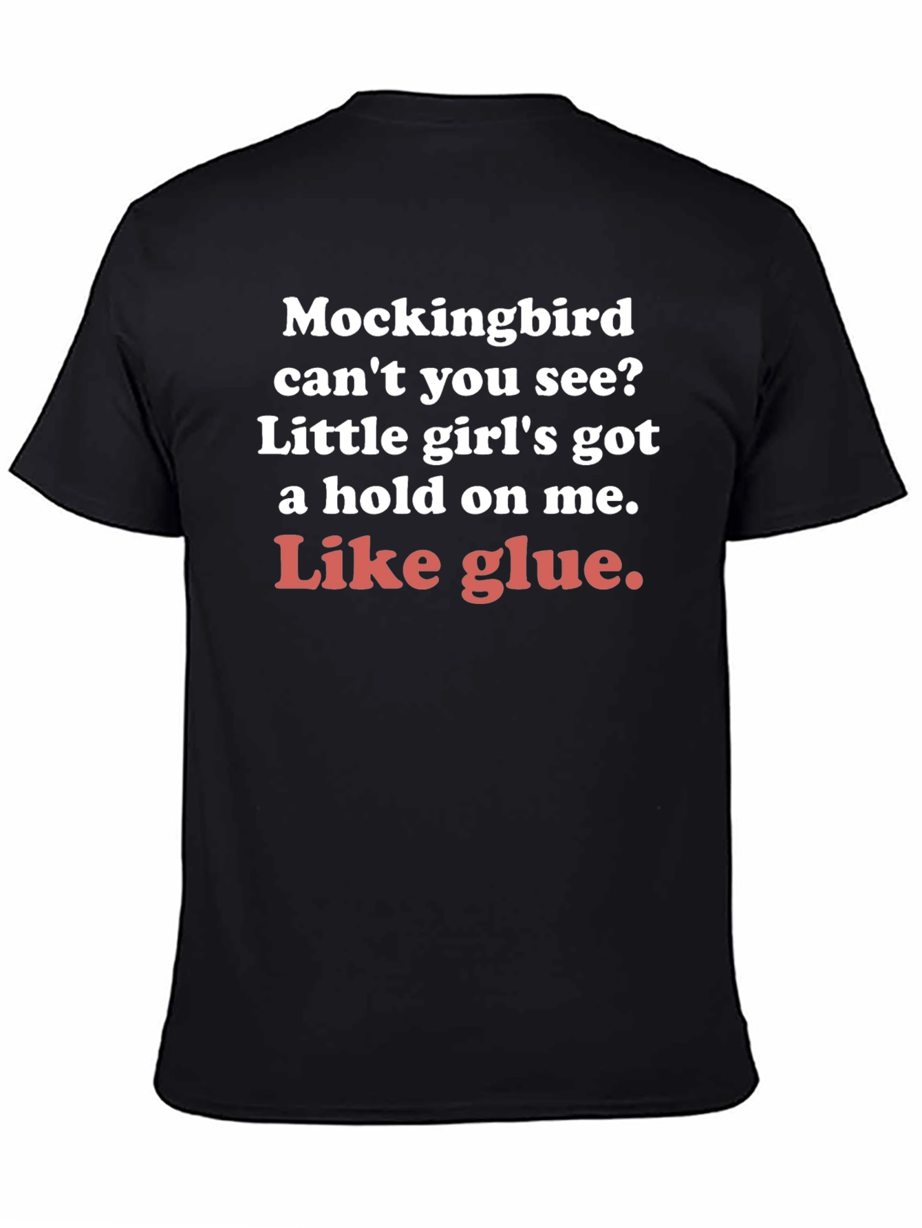 Black Mockingbird Lyric Tee - Like Glue Song T-Shirt view 4