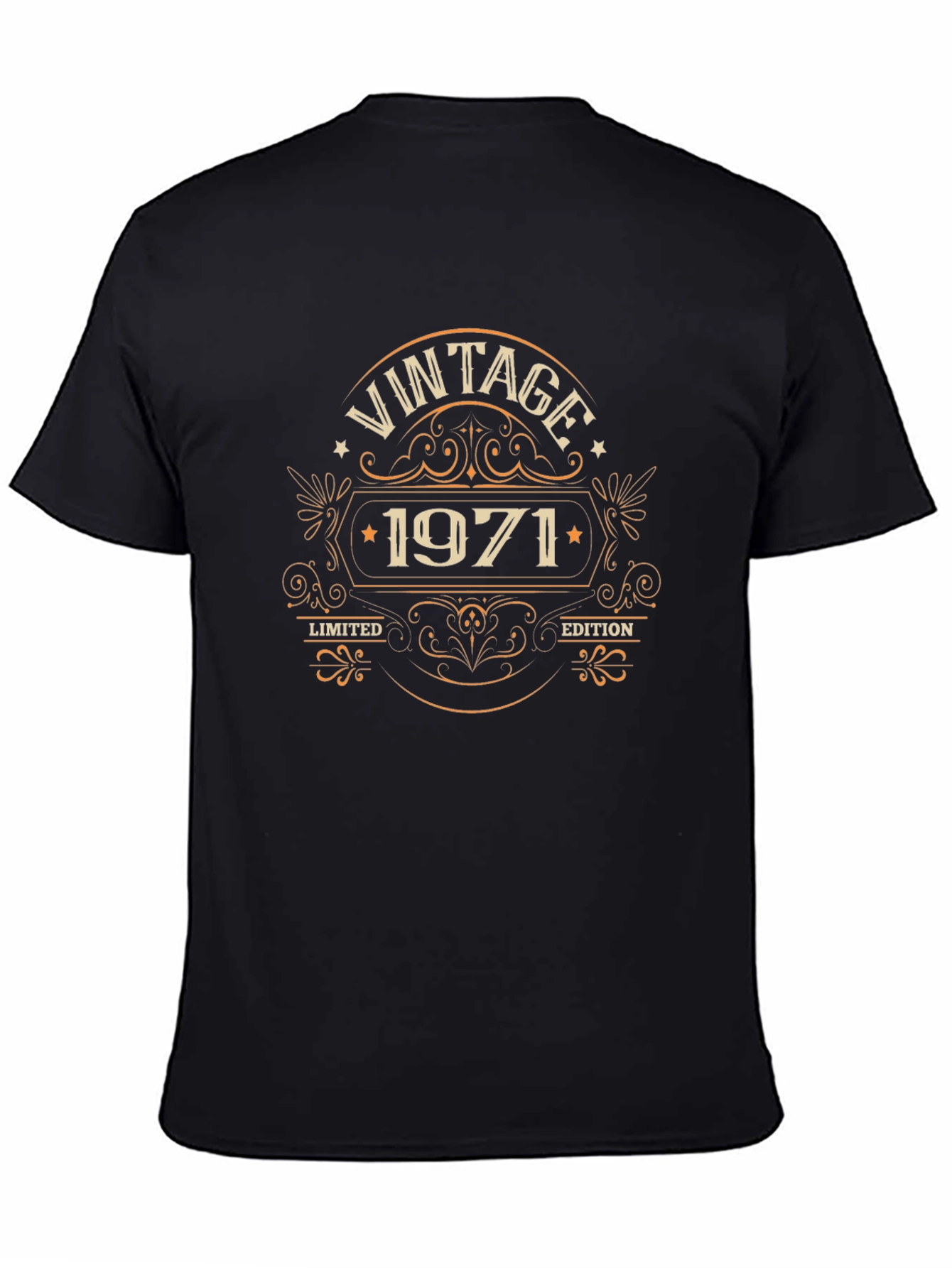 Black Vintage 1971 Limited Edition T-Shirt view 4