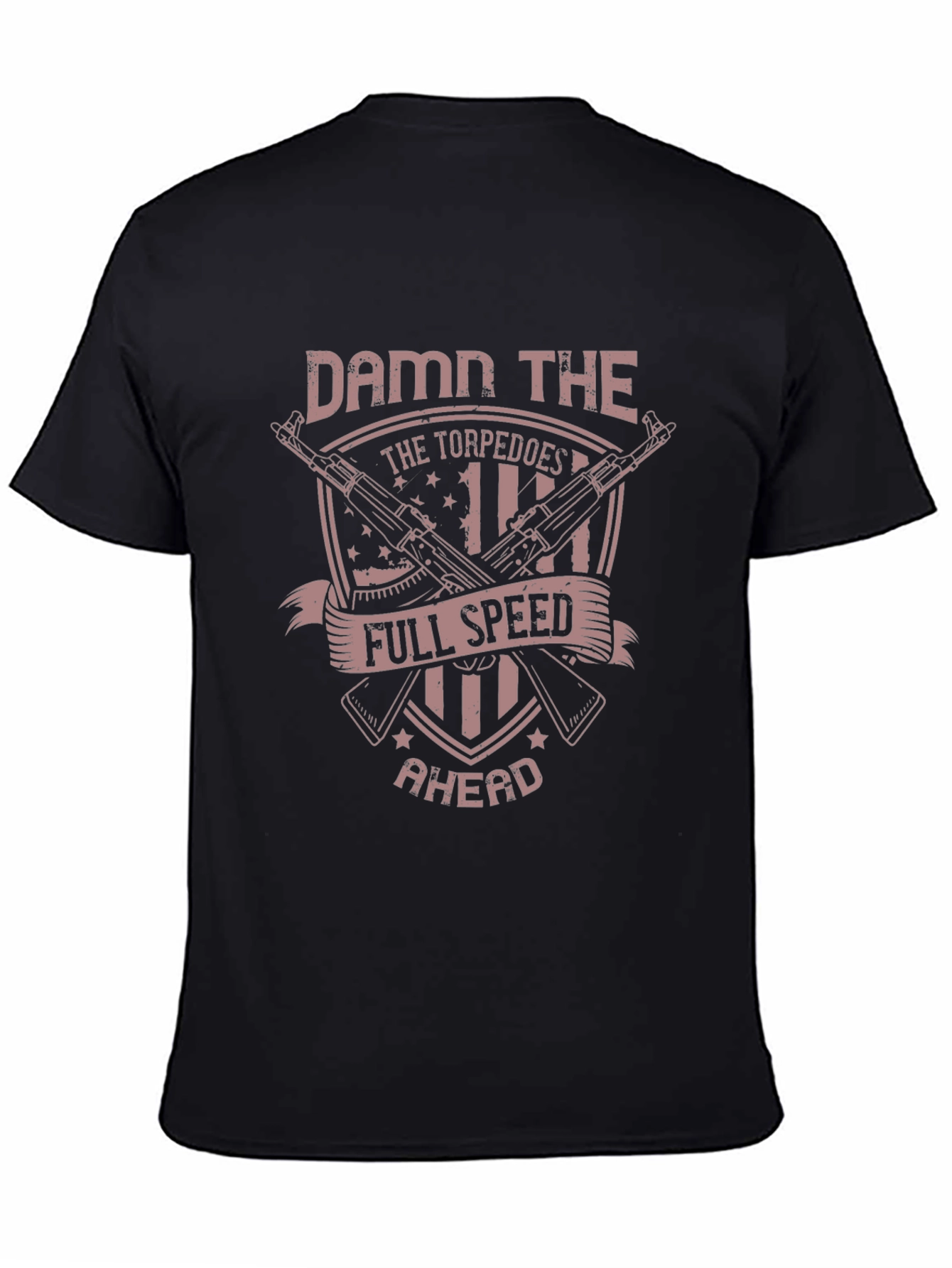 Black Damn the Torpedoes T-Shirt - Full Speed Ahead! view 4