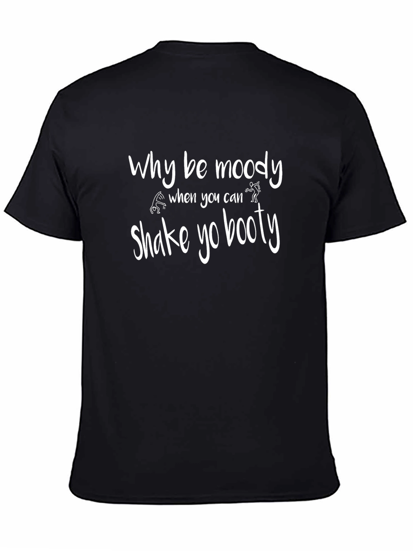 Black Shake Yo Booty T-Shirt - Funny Graphic Tee view 4