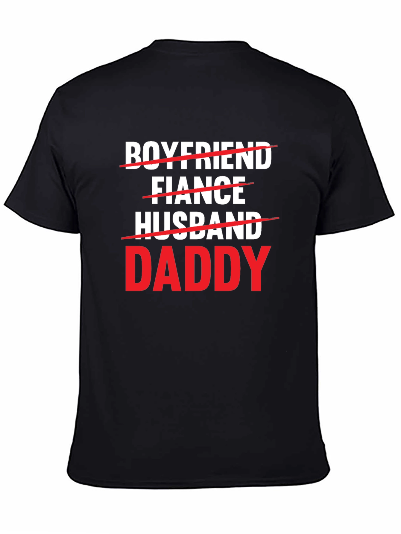 Black Boyfriend Fiance Husband Daddy T-Shirt view 4