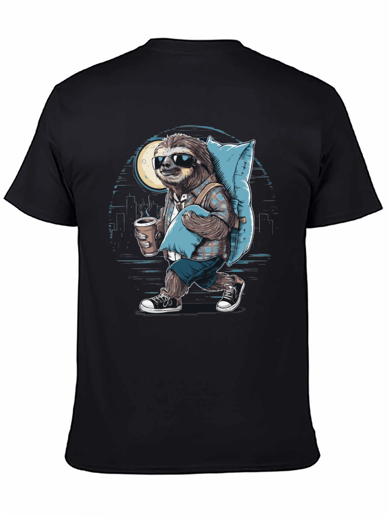 Sloth Wanderer Graphic Tee - Urban Sleepwalker T-Shirt - 4