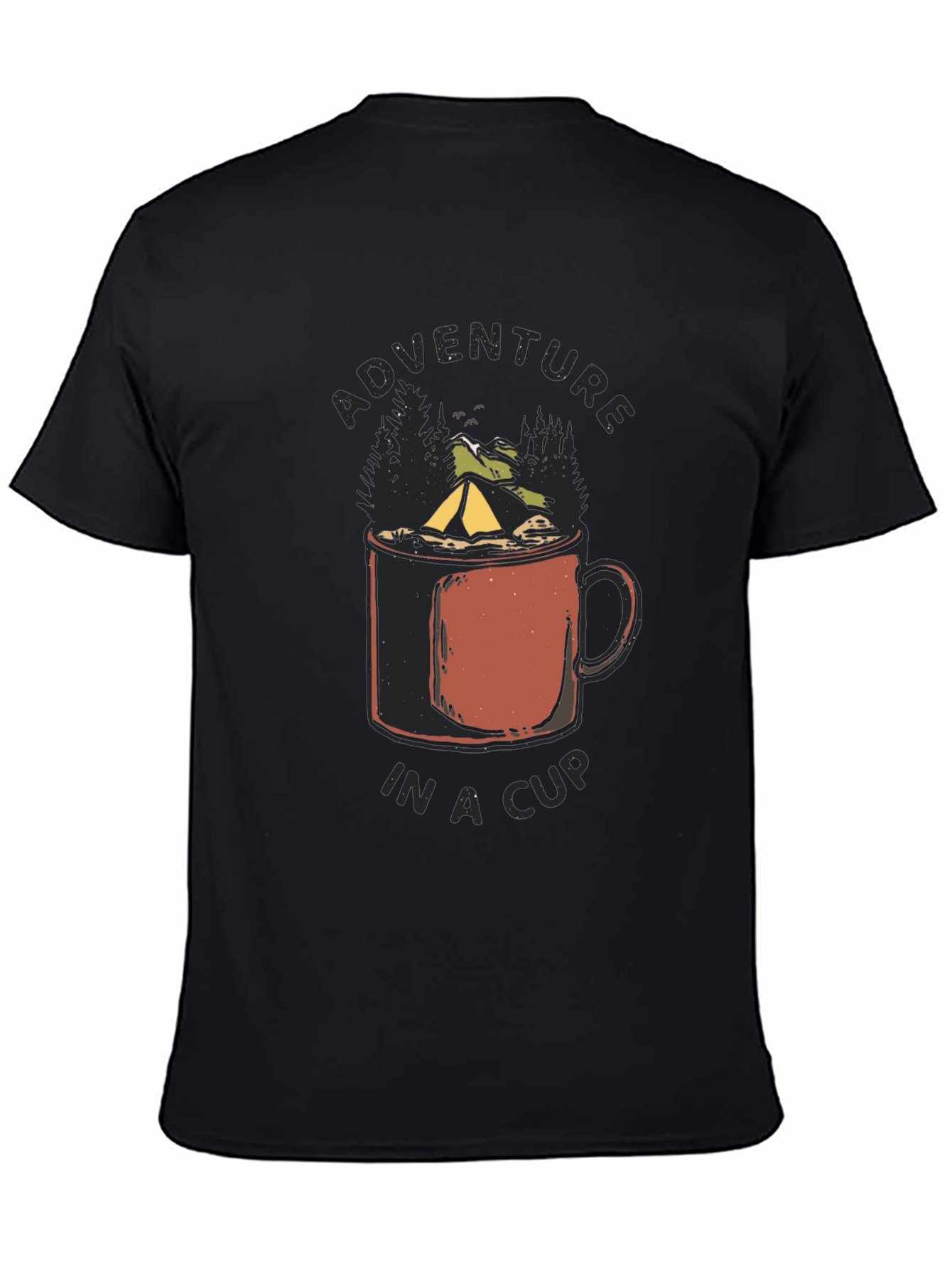 Black Adventure in a Cup Black Tee view 4