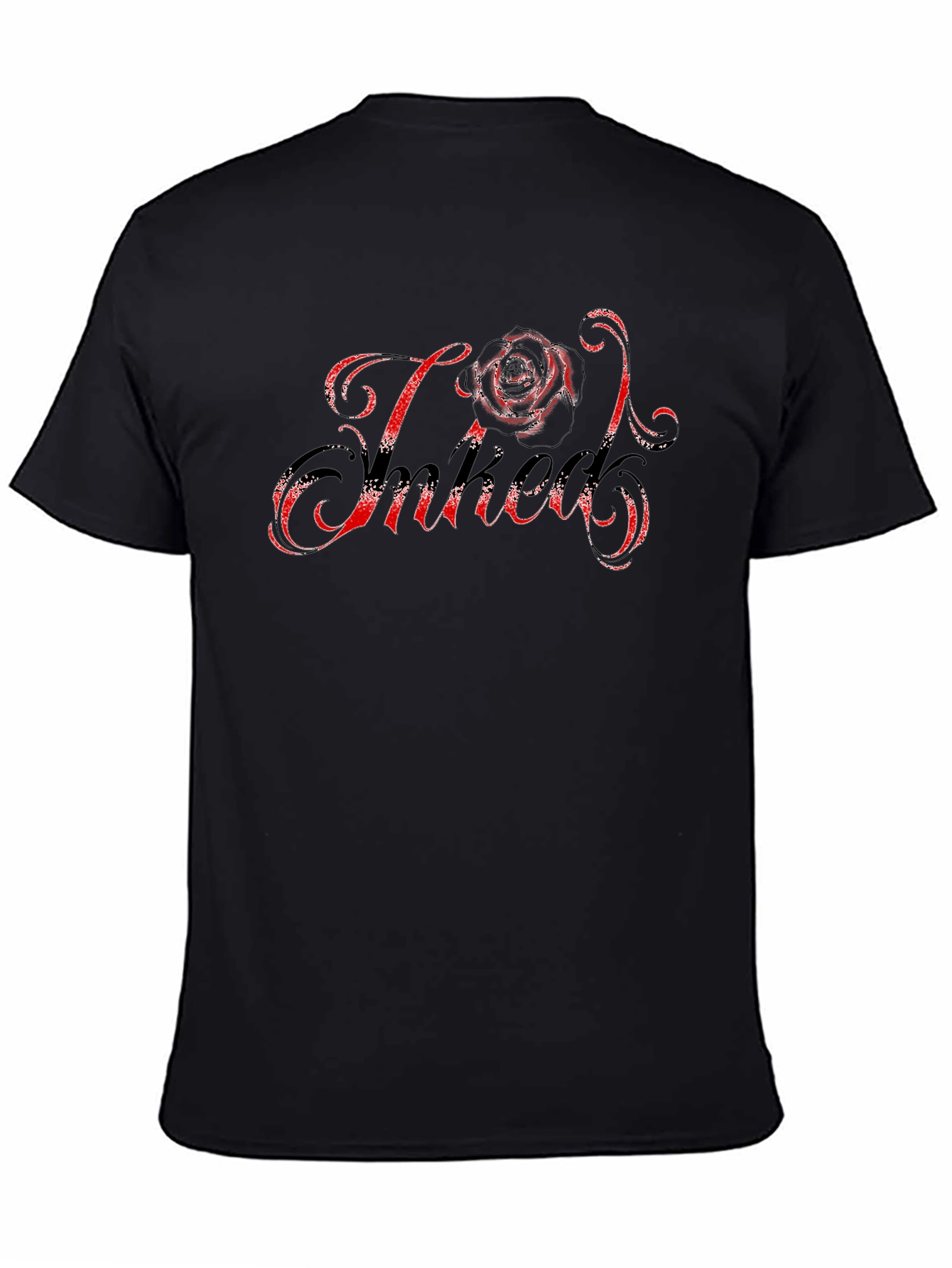 Black Rose Inked Black T-Shirt view 4