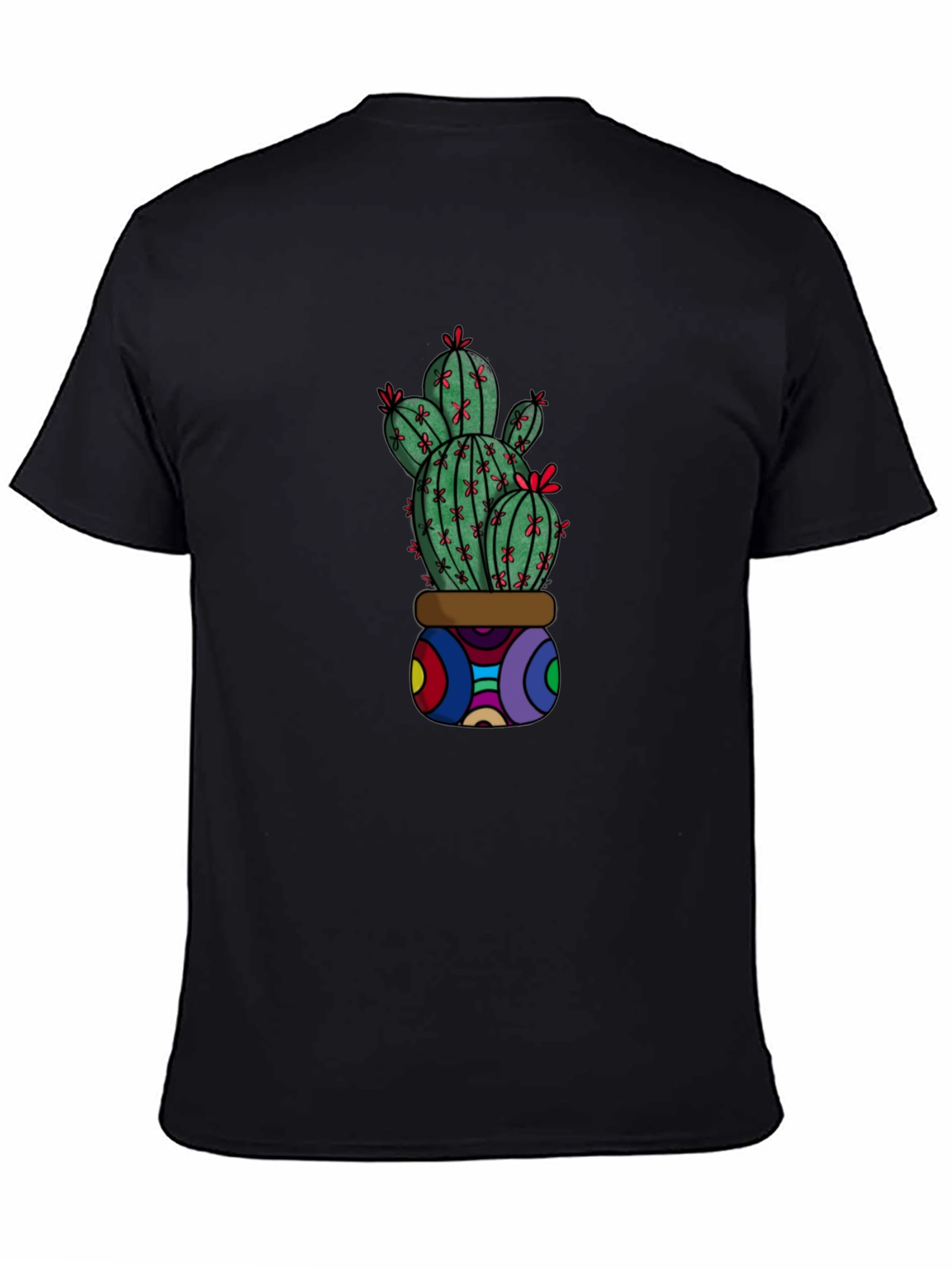 Black Cactus Graphic T-Shirt - Unique & Stylish view 4