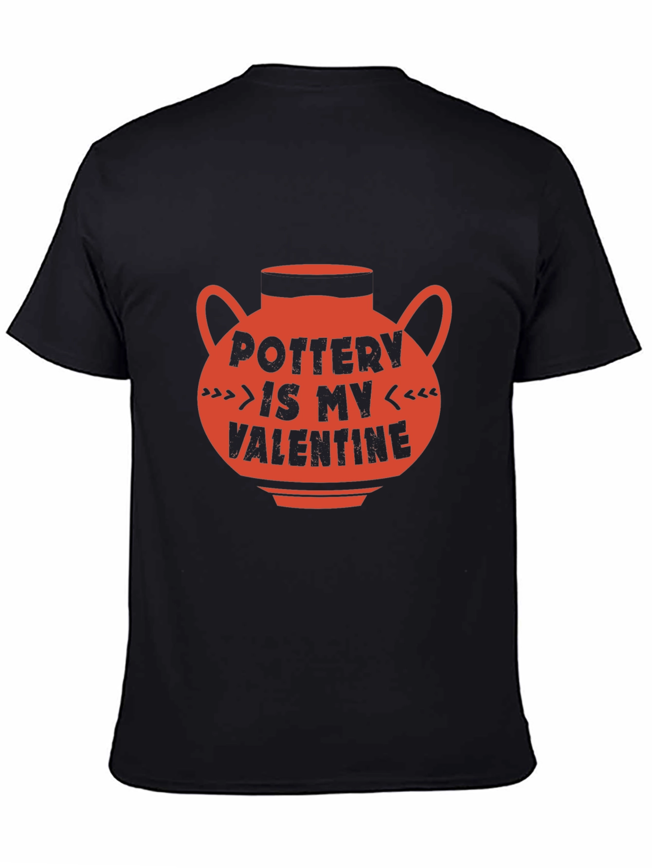 Black Pottery Is My Valentine T-Shirt view 4