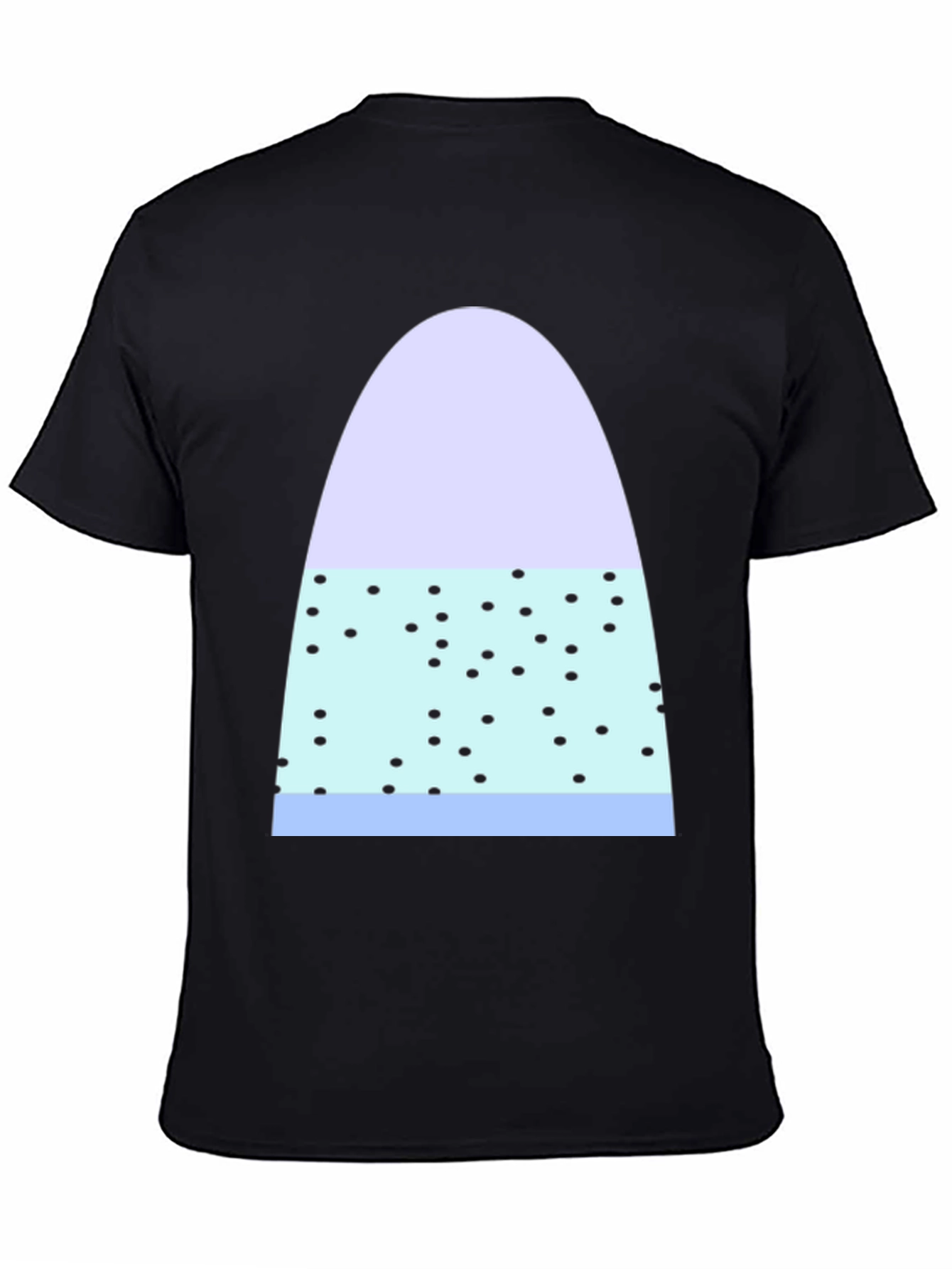 Black Funky Polka Dot Candy Corn Graphic Tee view 4