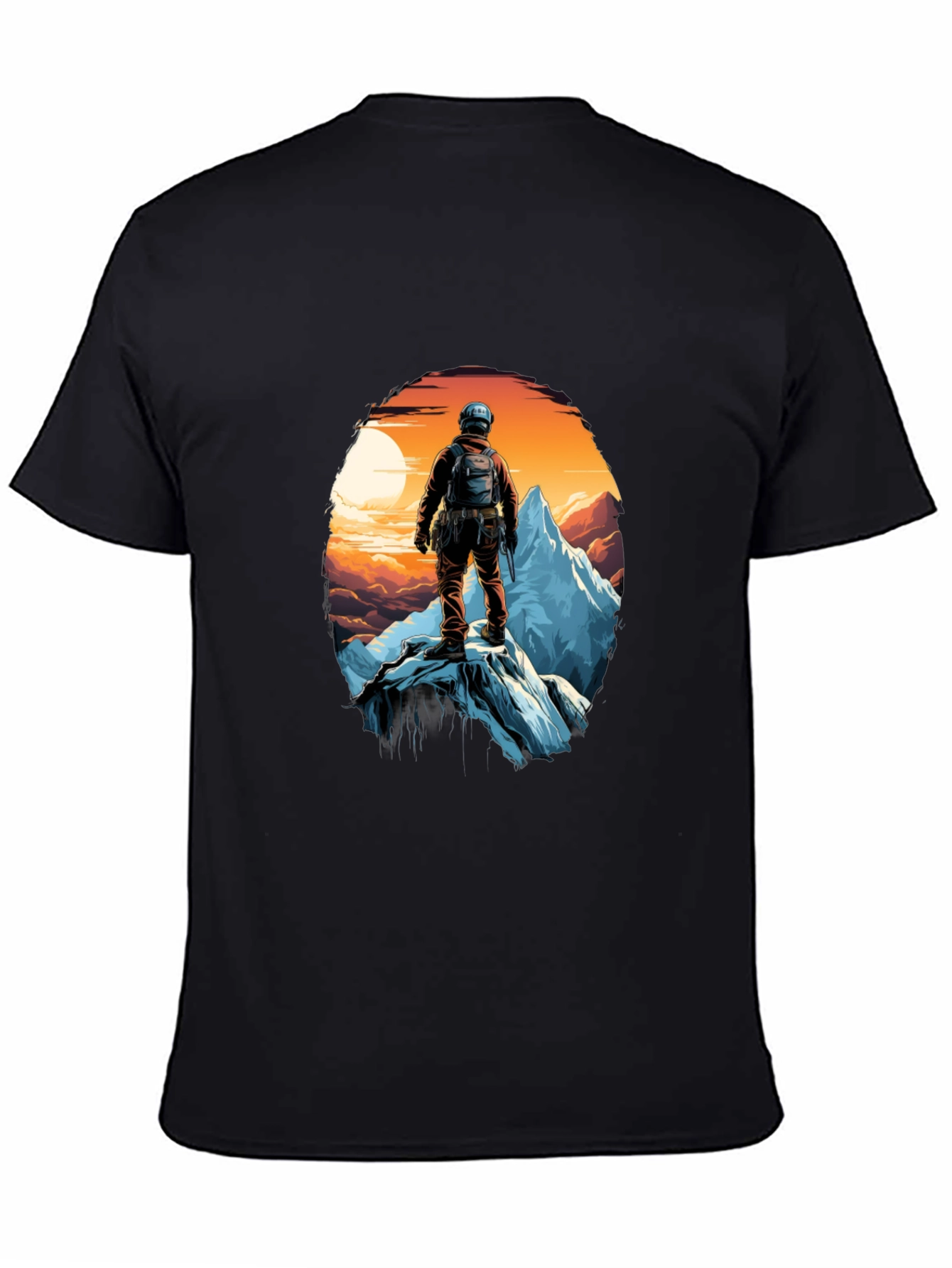 Black Mountain Climber Graphic Tee - Adventure Awaits! view 4