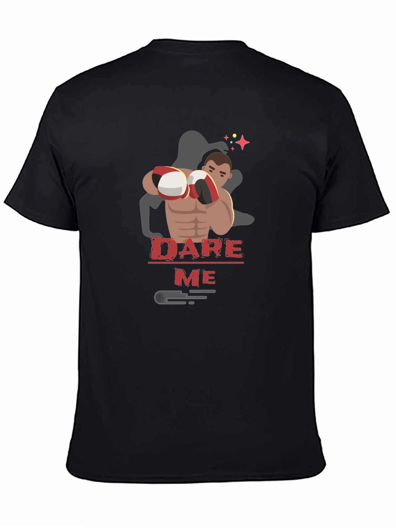 Dare Me Boxing T-Shirt - Black Graphic Tee - 4