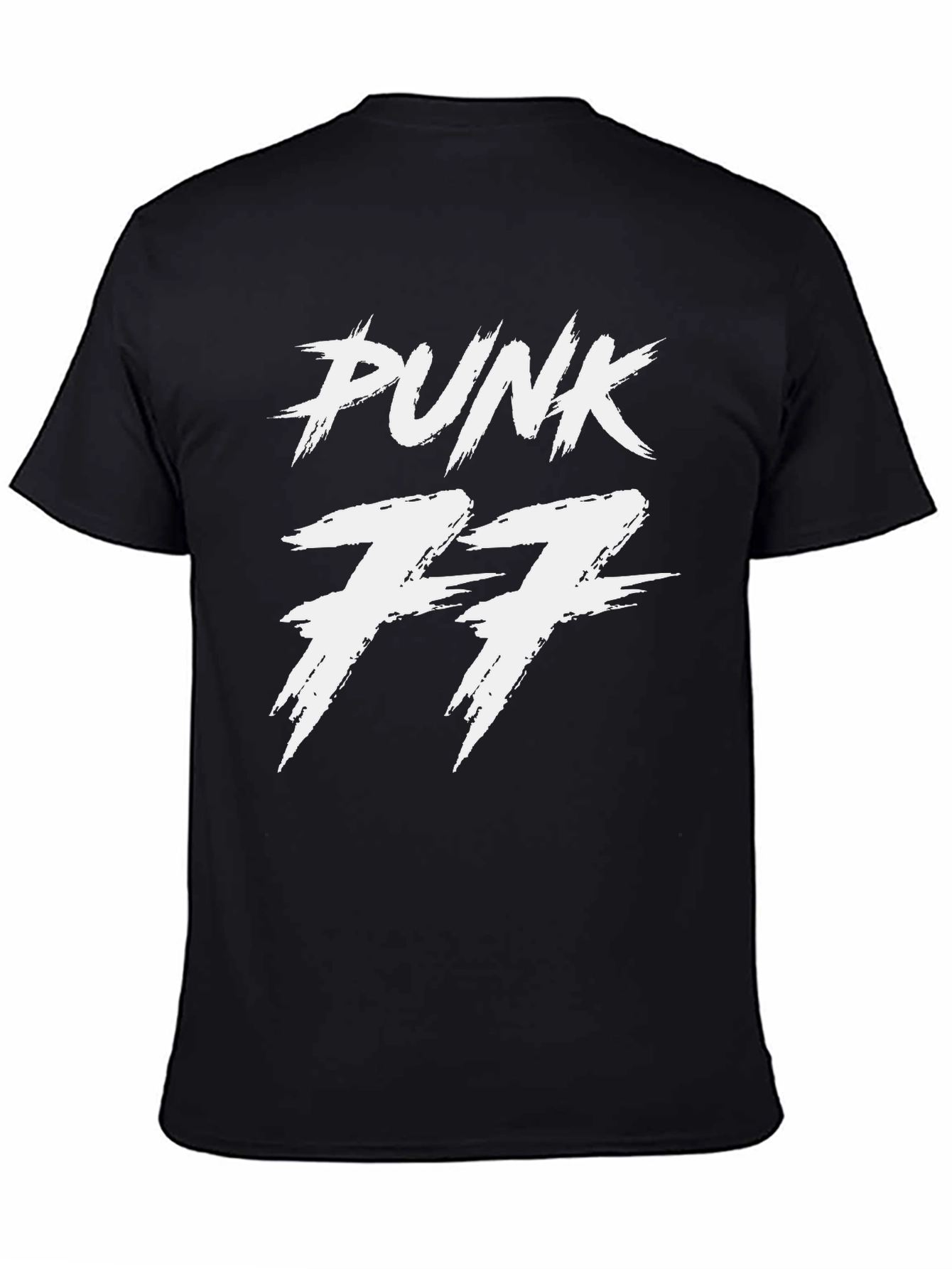 Black Punk 77 Black Graphic Tee view 4