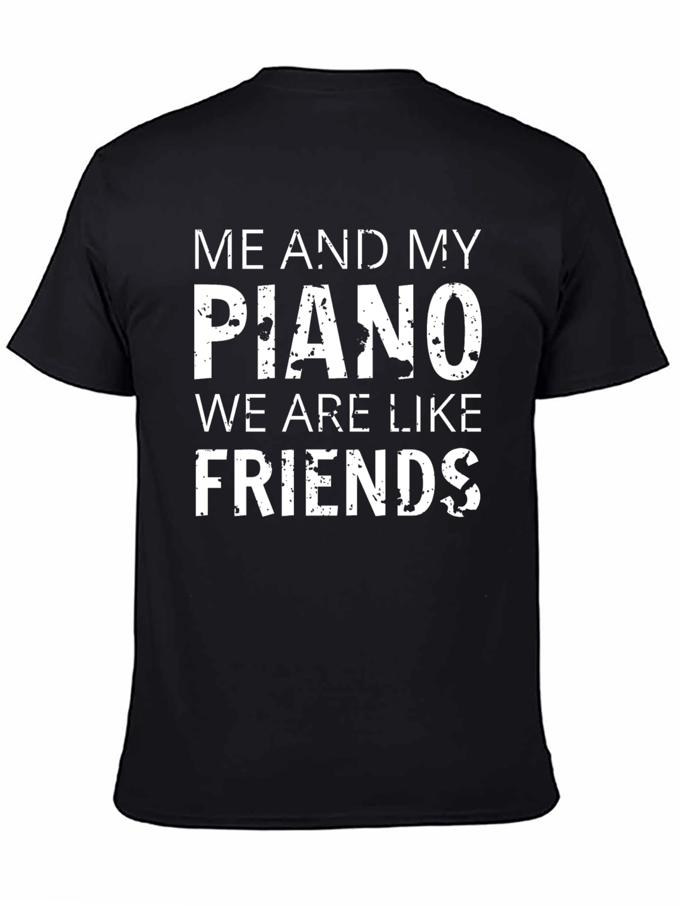 Black Me and My Piano T-Shirt - Musician Tee view 4