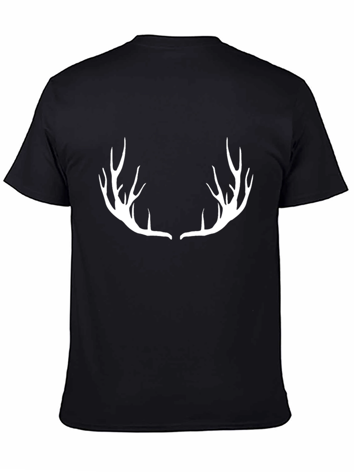 Black Antler Graphic Tee - Black Cotton Blend view 4