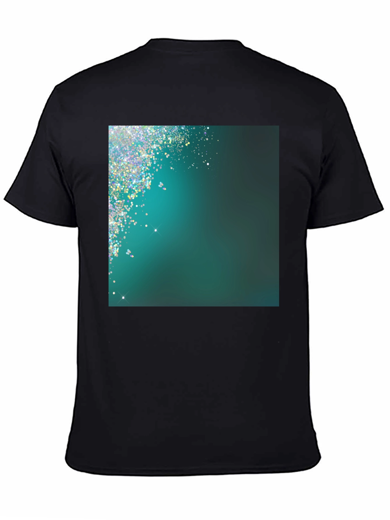 Black Sparkling Gradient Tee view 4